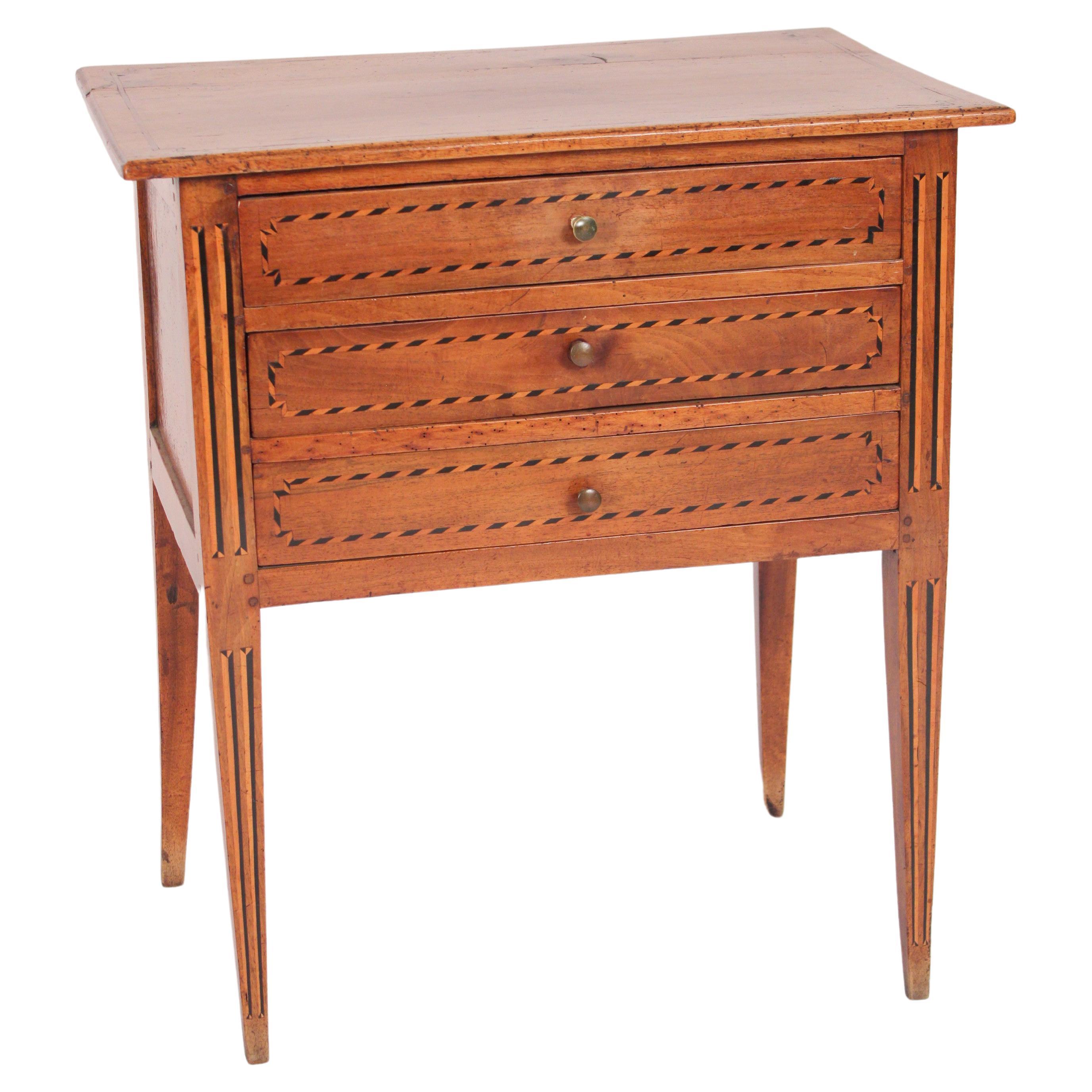 Directoire Walnut End Table For Sale