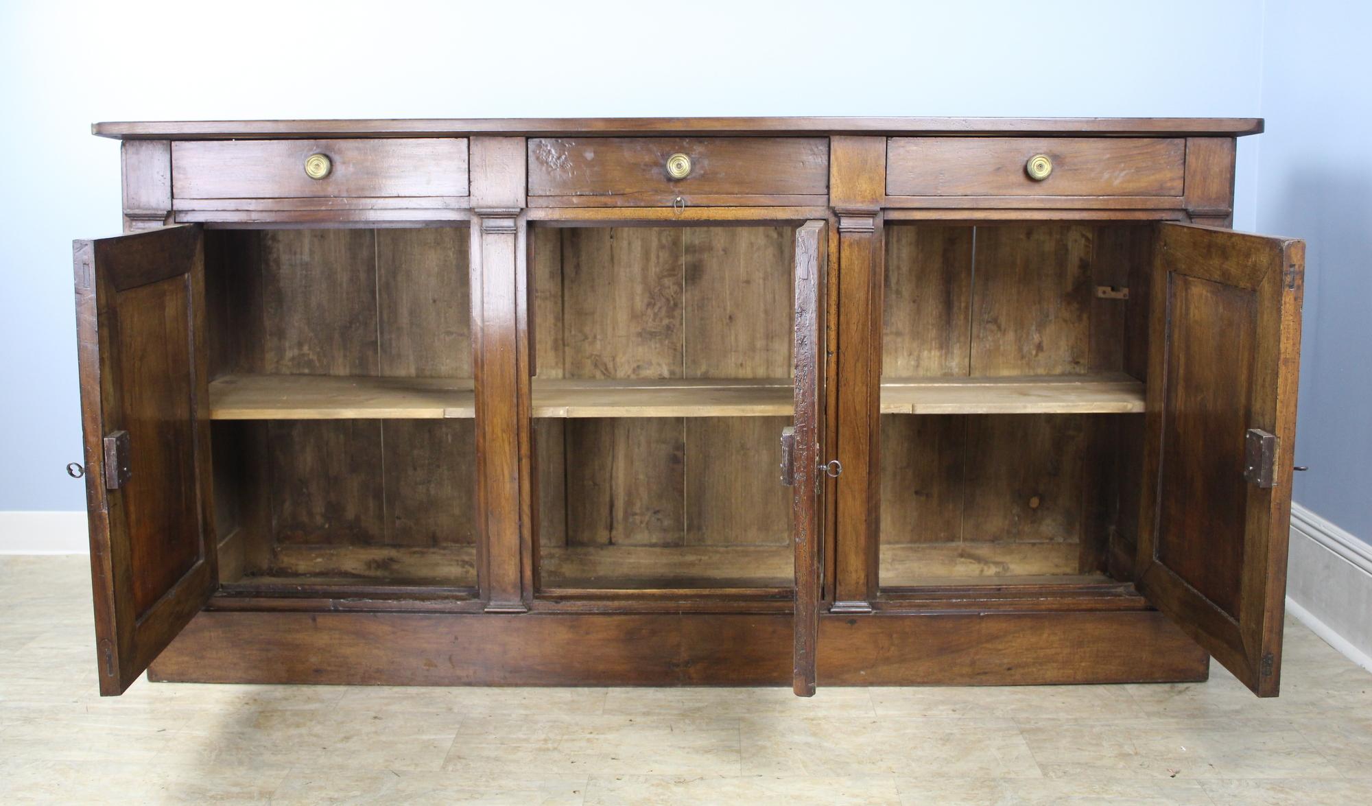 French Directoire Walnut Enfilade