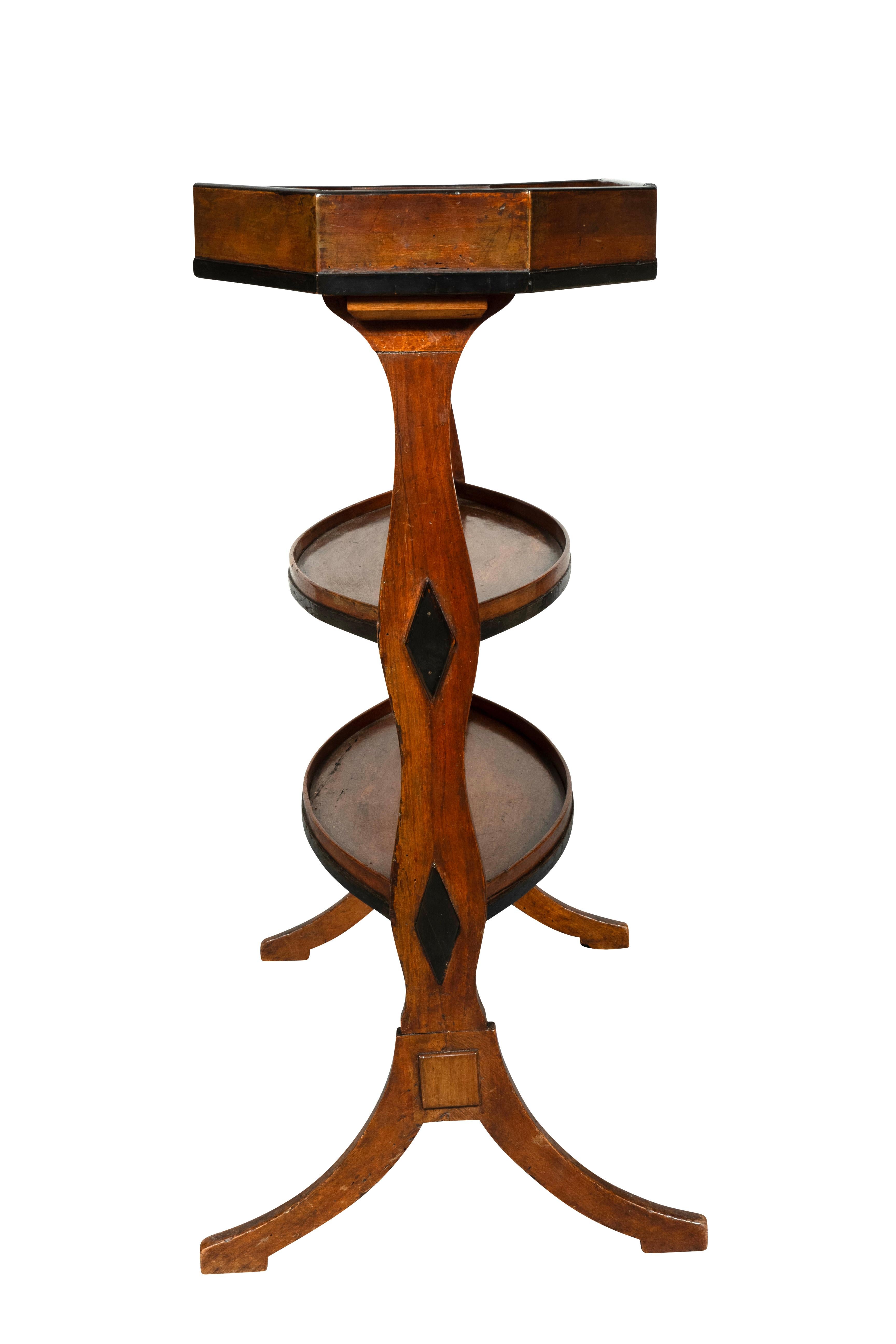 Directoire Walnut Tricoteuse Table For Sale 4