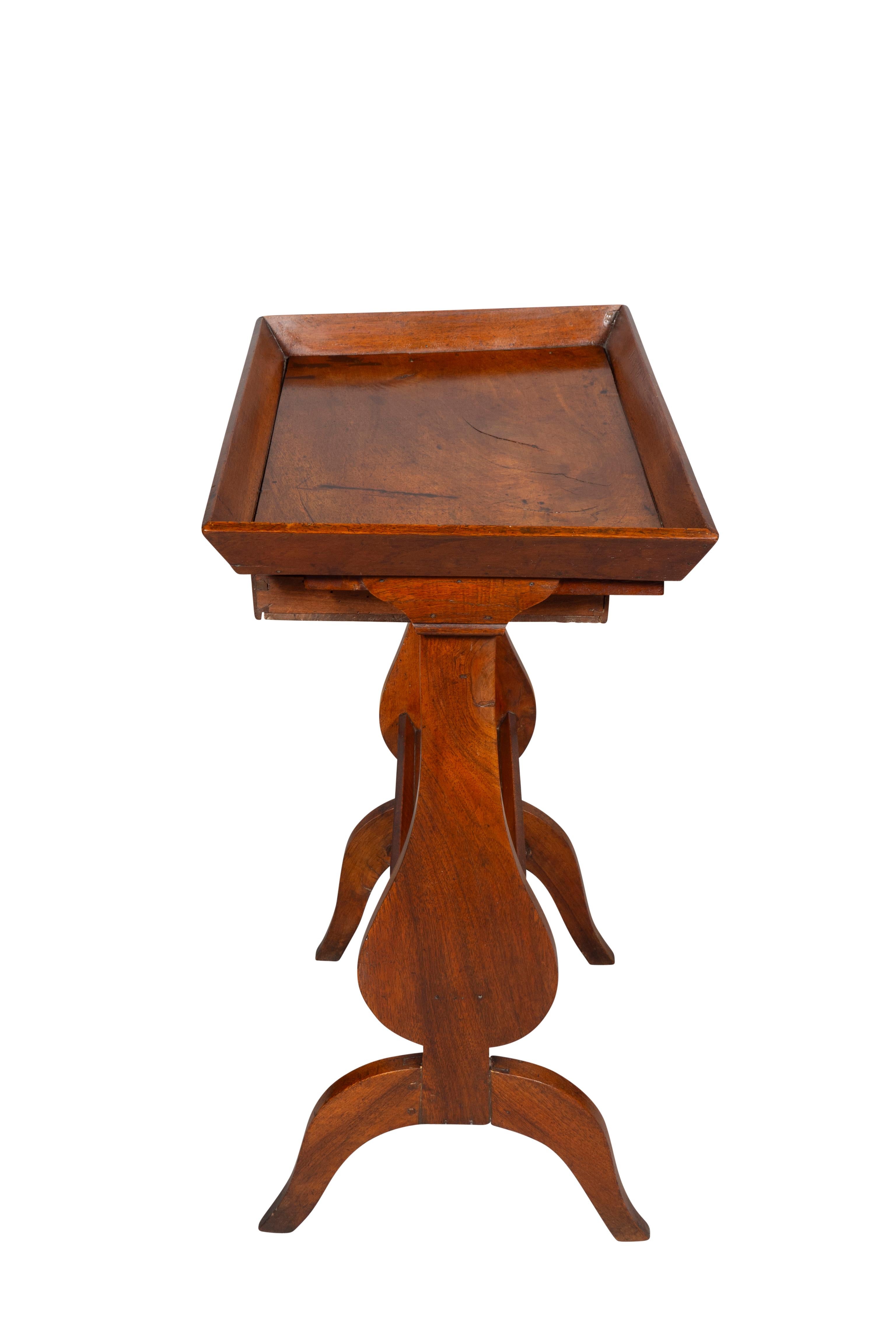 French Directoire Walnut Tricoteuse Table For Sale