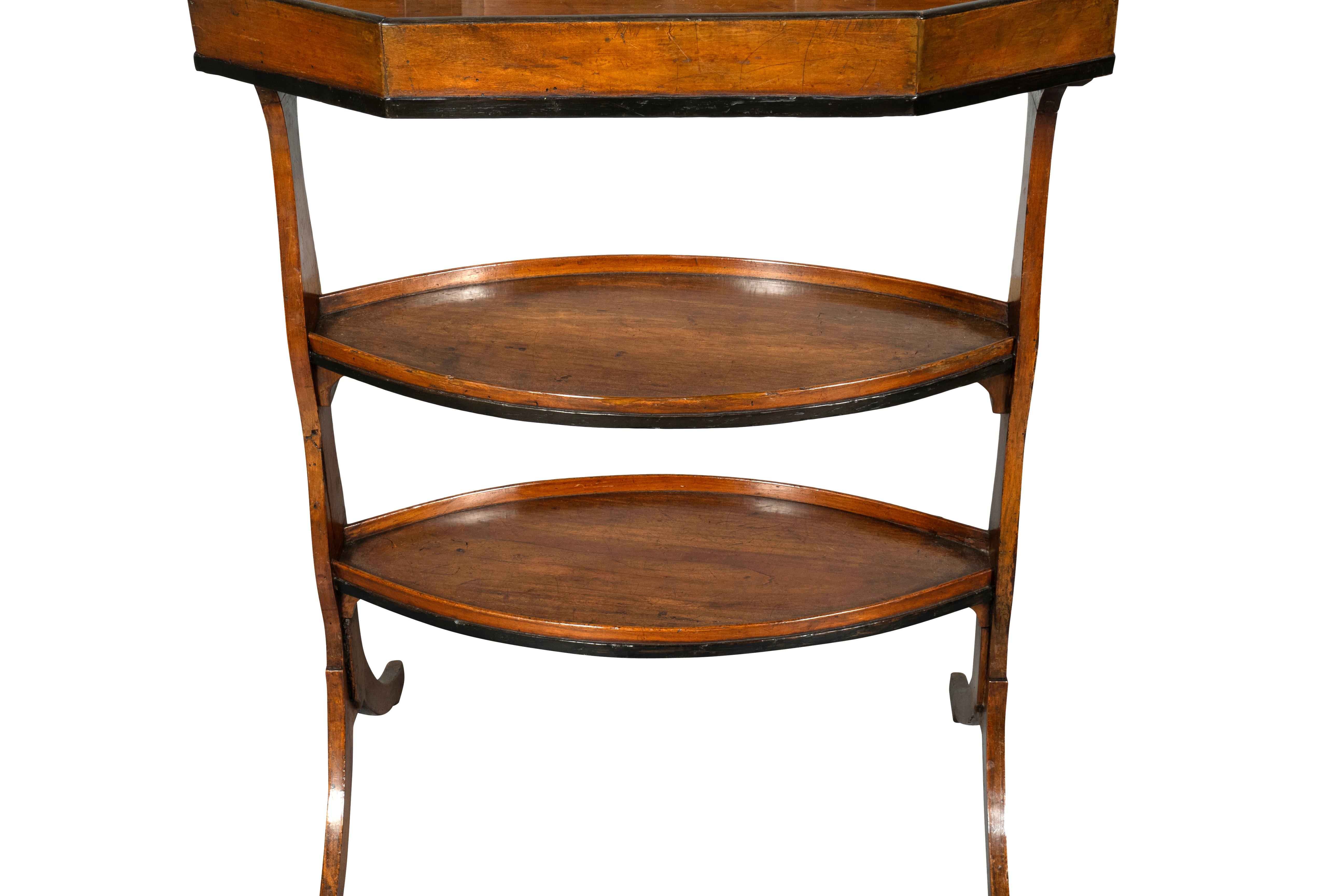 French Directoire Walnut Tricoteuse Table For Sale