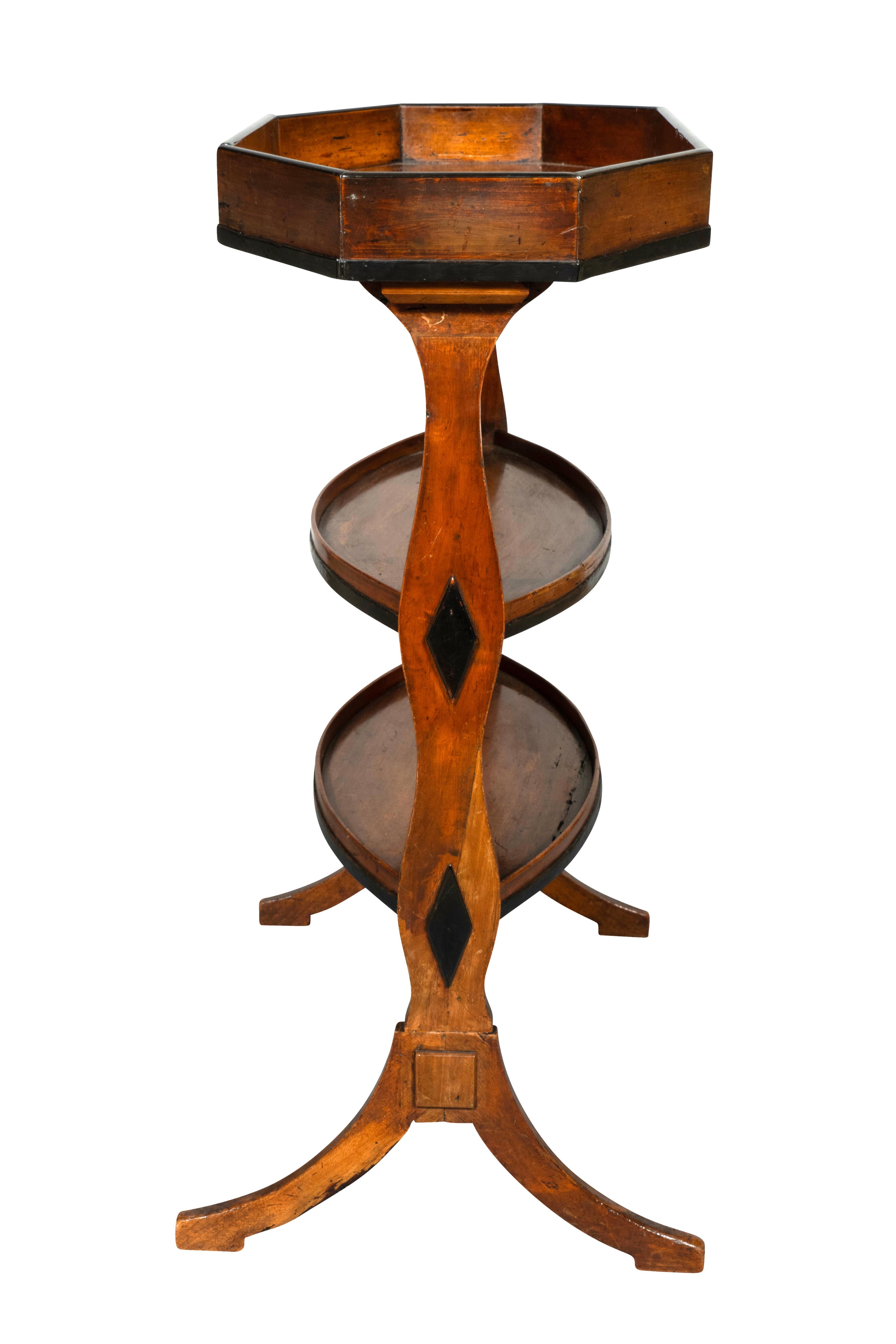 Early 19th Century Directoire Walnut Tricoteuse Table For Sale