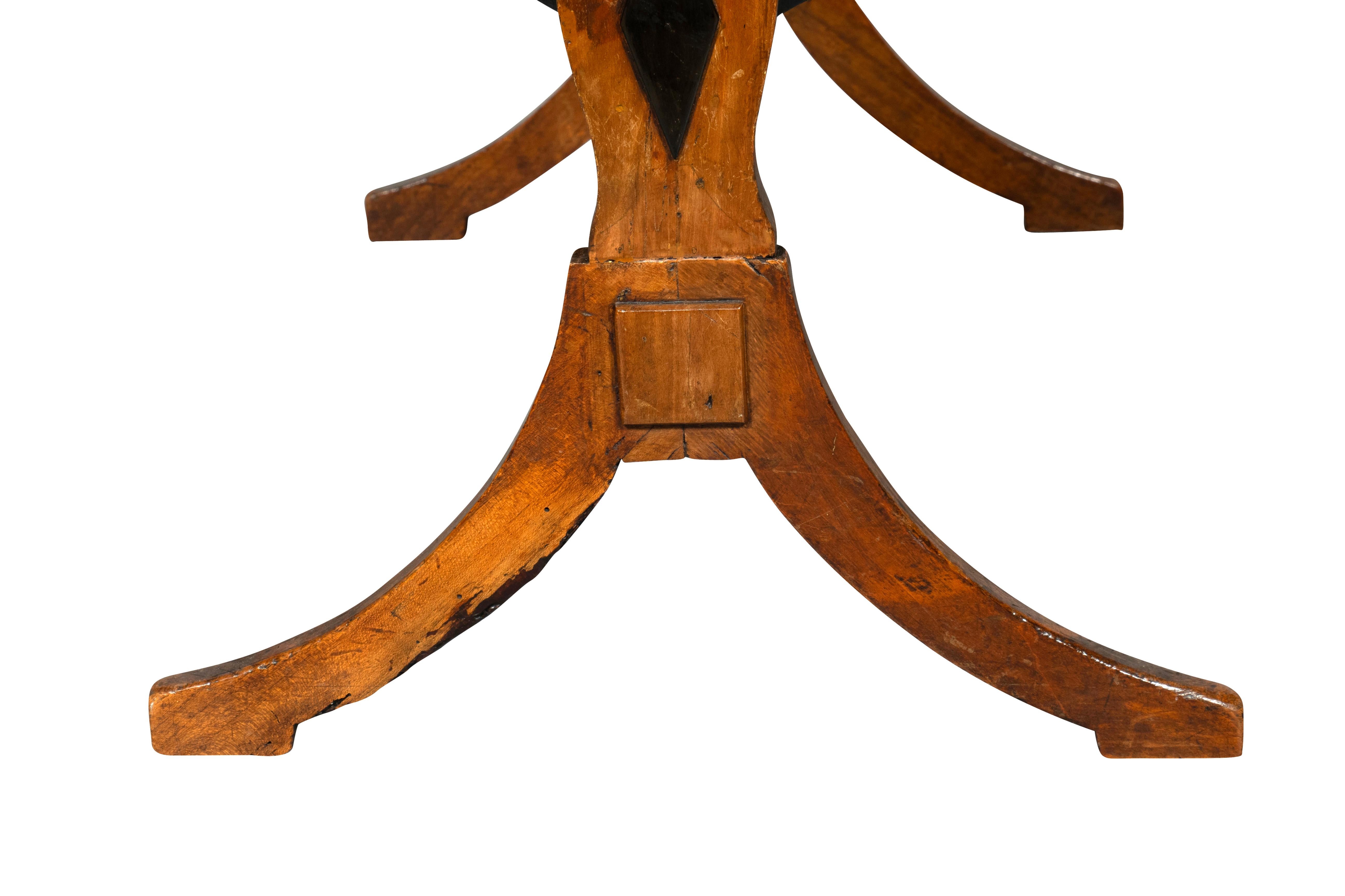 Directoire Walnut Tricoteuse Table For Sale 1