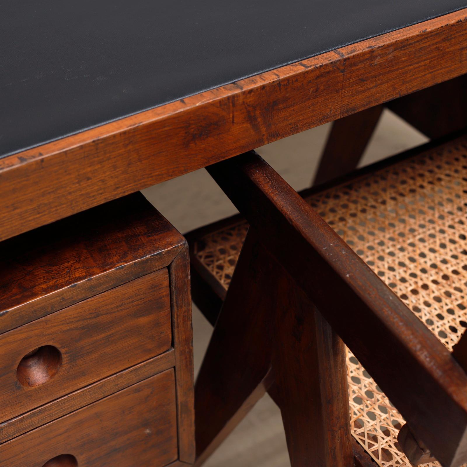 Director's Desk by Pierre Jeanneret, 1960s In Good Condition In Edogawa-ku Tokyo, JP