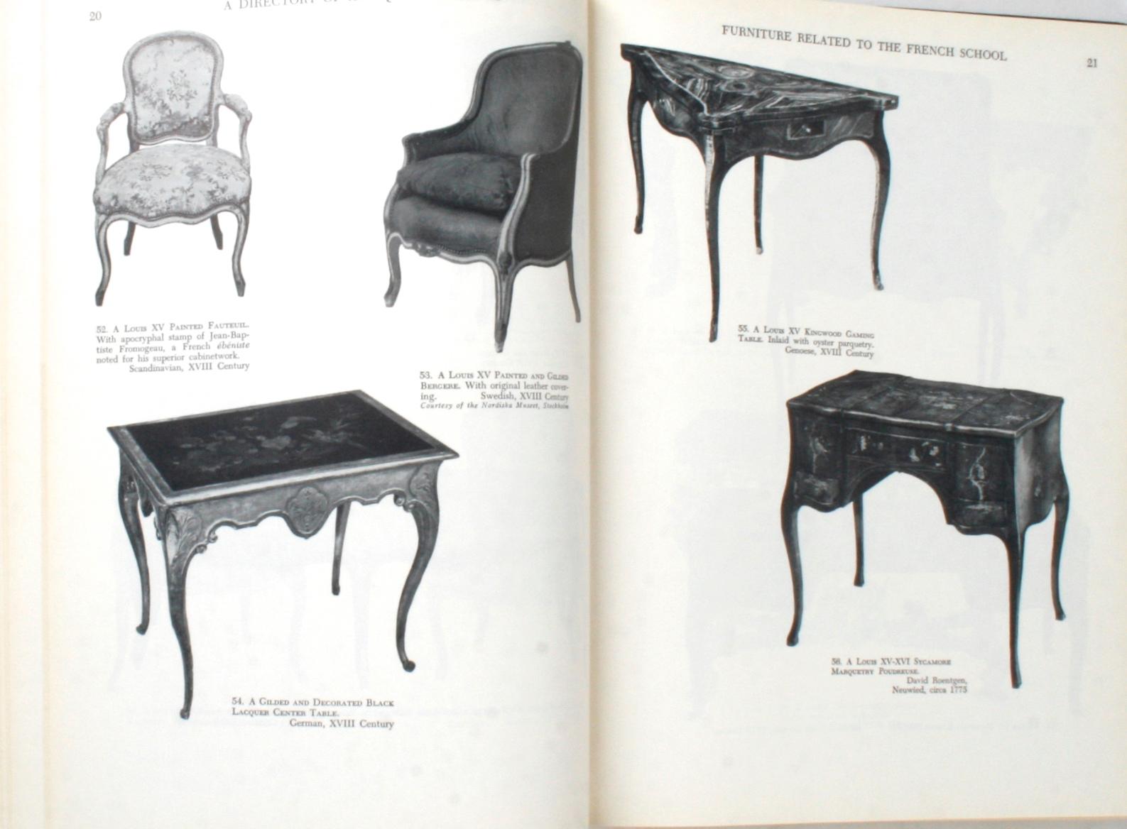 American Directory of Antique Furniture by F. Lewis Hinckley