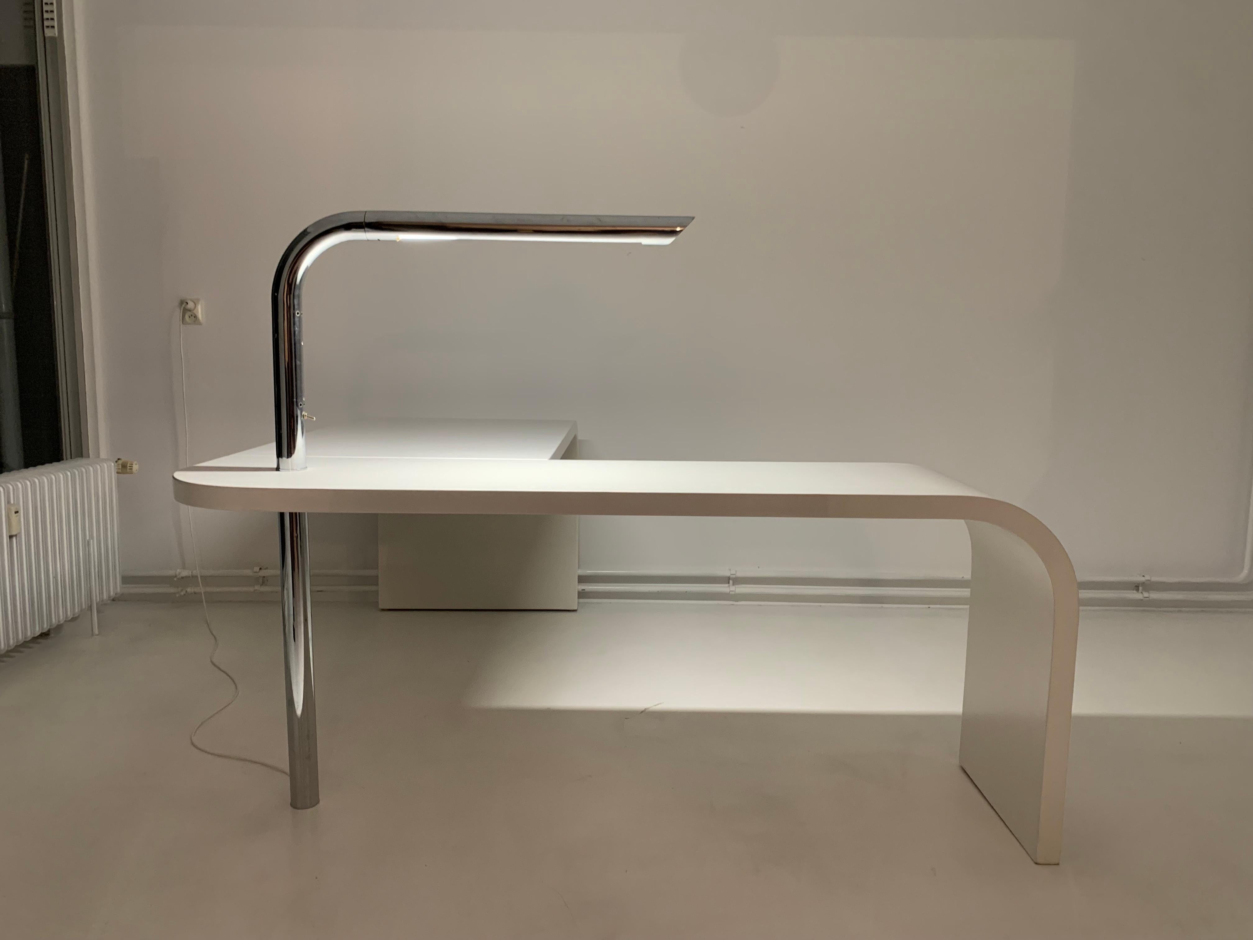 Direk desk by Ennio Chiggio for Nikol International, 1979.