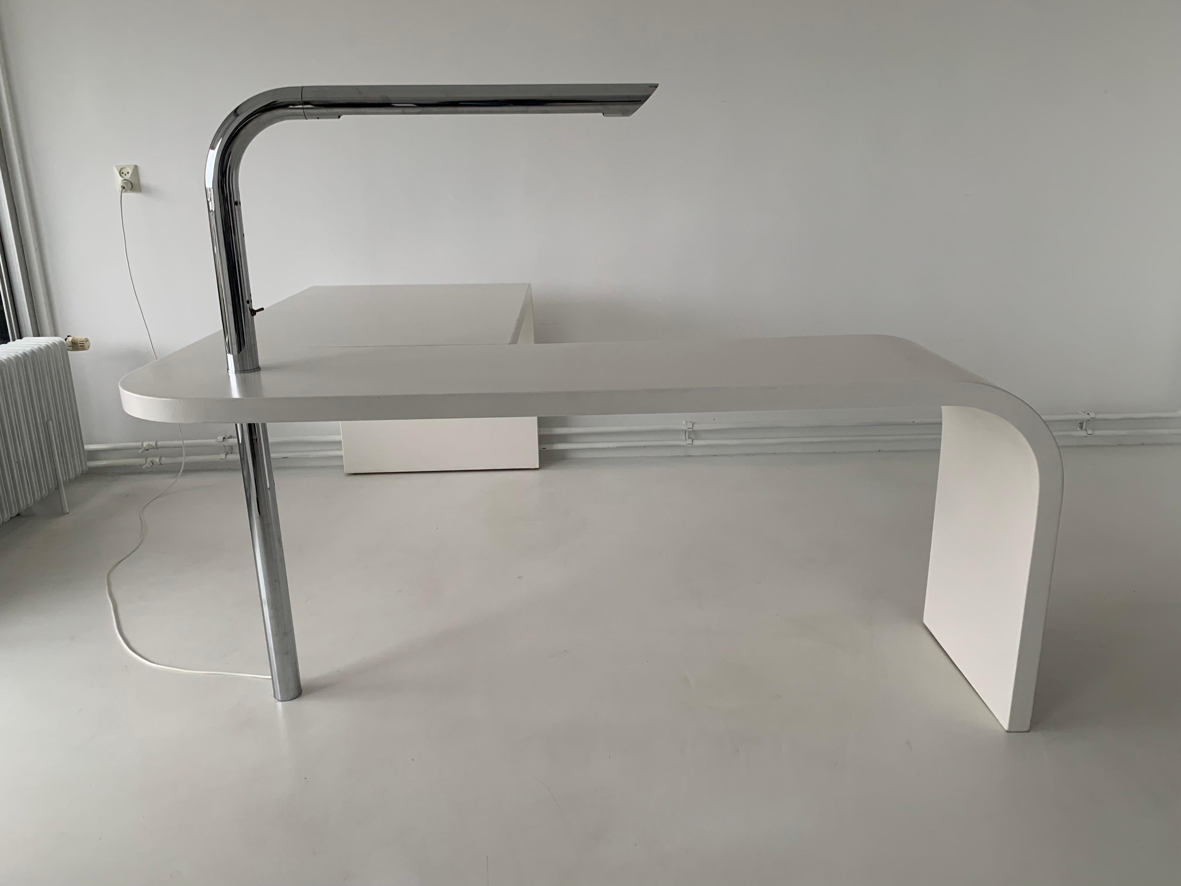 Direk Desk by Ennio Chiggio for Nikol International, 1979 In Good Condition For Sale In Delft, NL