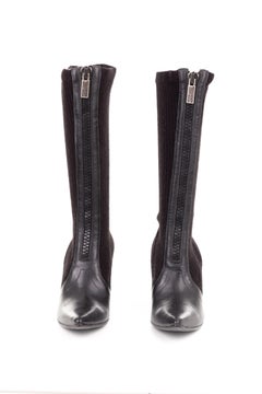 Dirk Bikkembergs F/W 2003 rib knit wedge boots