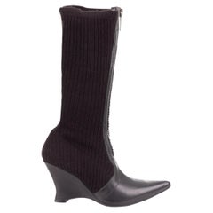 Dirk Bikkembergs H/W 2003 Keilstiefel aus Rippenstrick