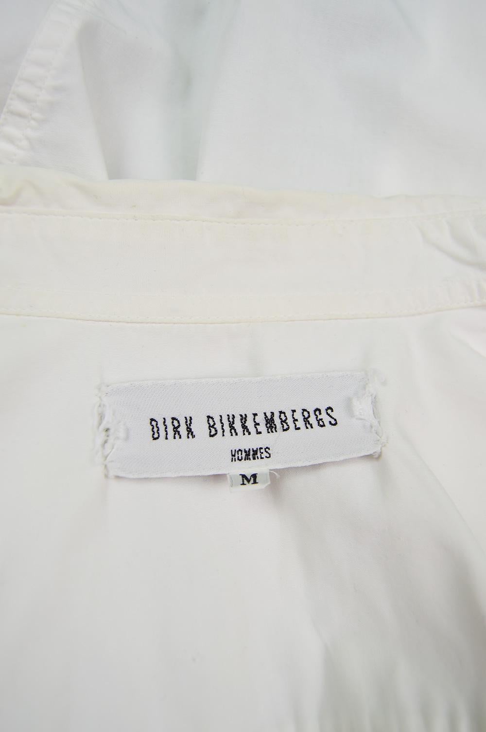 Dirk Bikkembergs red and orange cotton striped short sleeve shirt