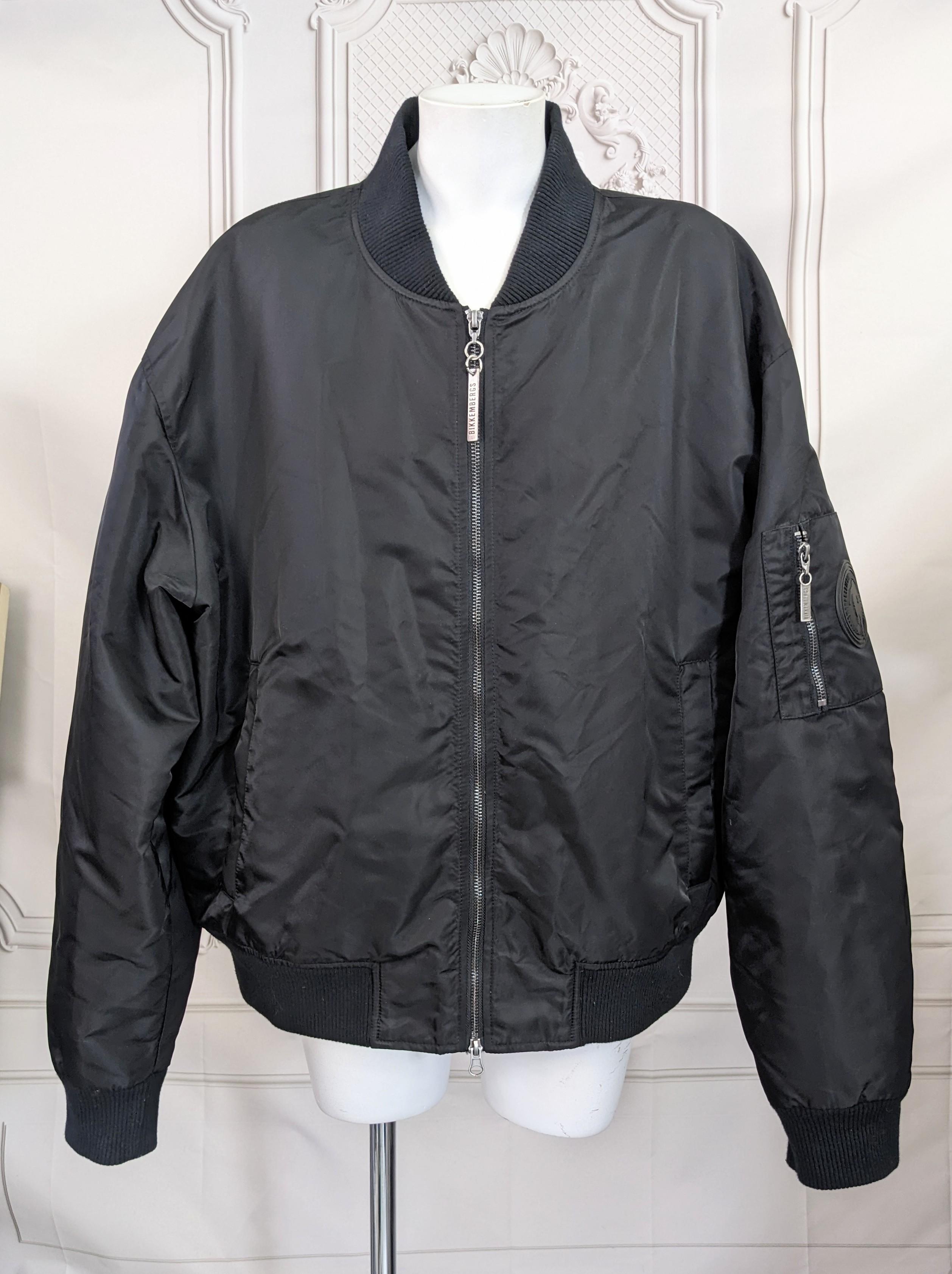 Dirk Bikkembergs Mens Nylon Bomber Jacket For Sale at 1stDibs