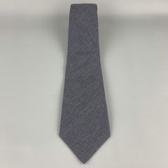 DIRK BIKKEMBERGS Navy Cotton Herringbone Tie