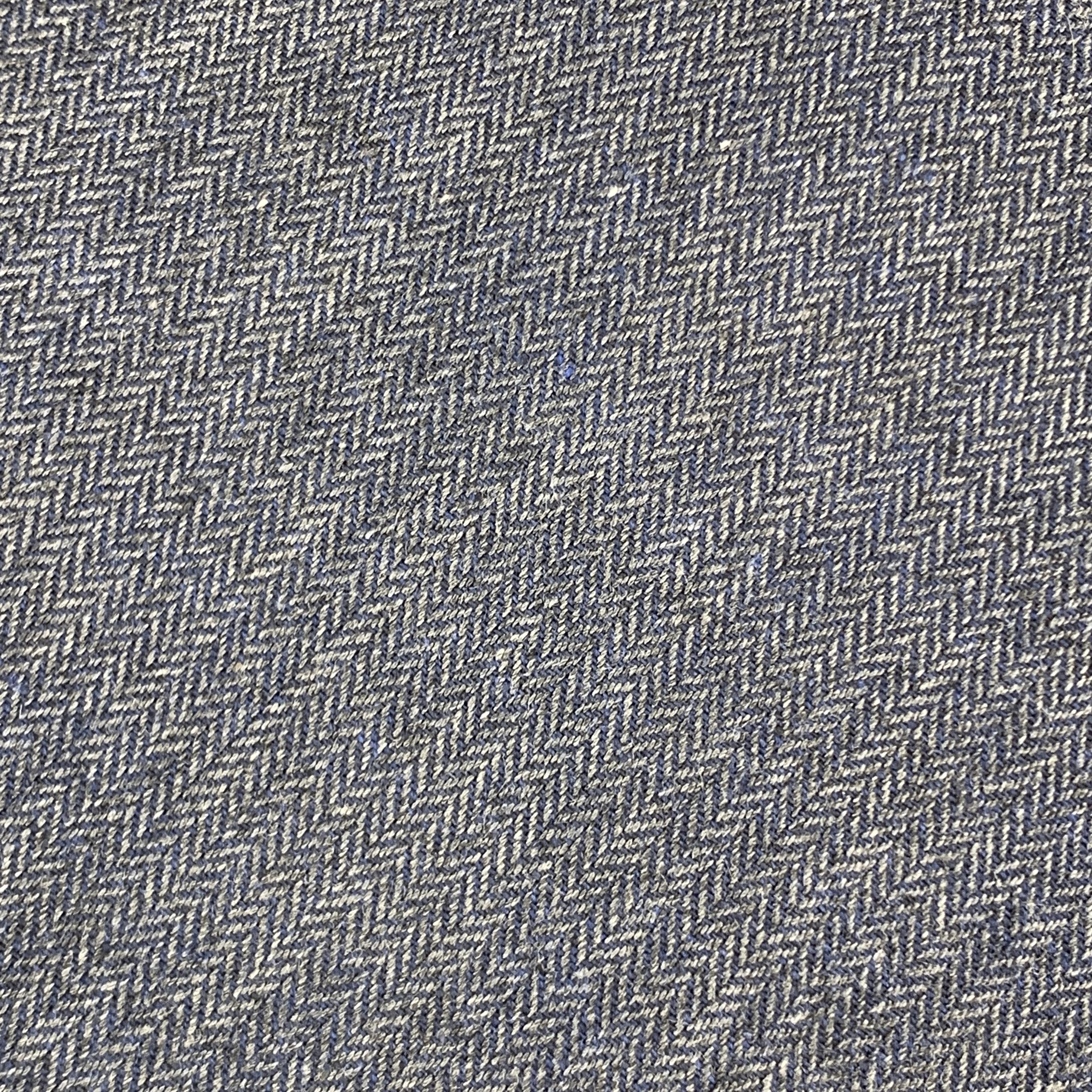 Gray DIRK BIKKEMBERGS Navy Cotton Herringbone Tie