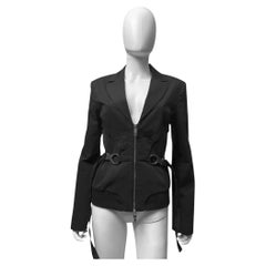 Dirk Bikkembergs S/S 2005 Black Utility Bondage Blazer
