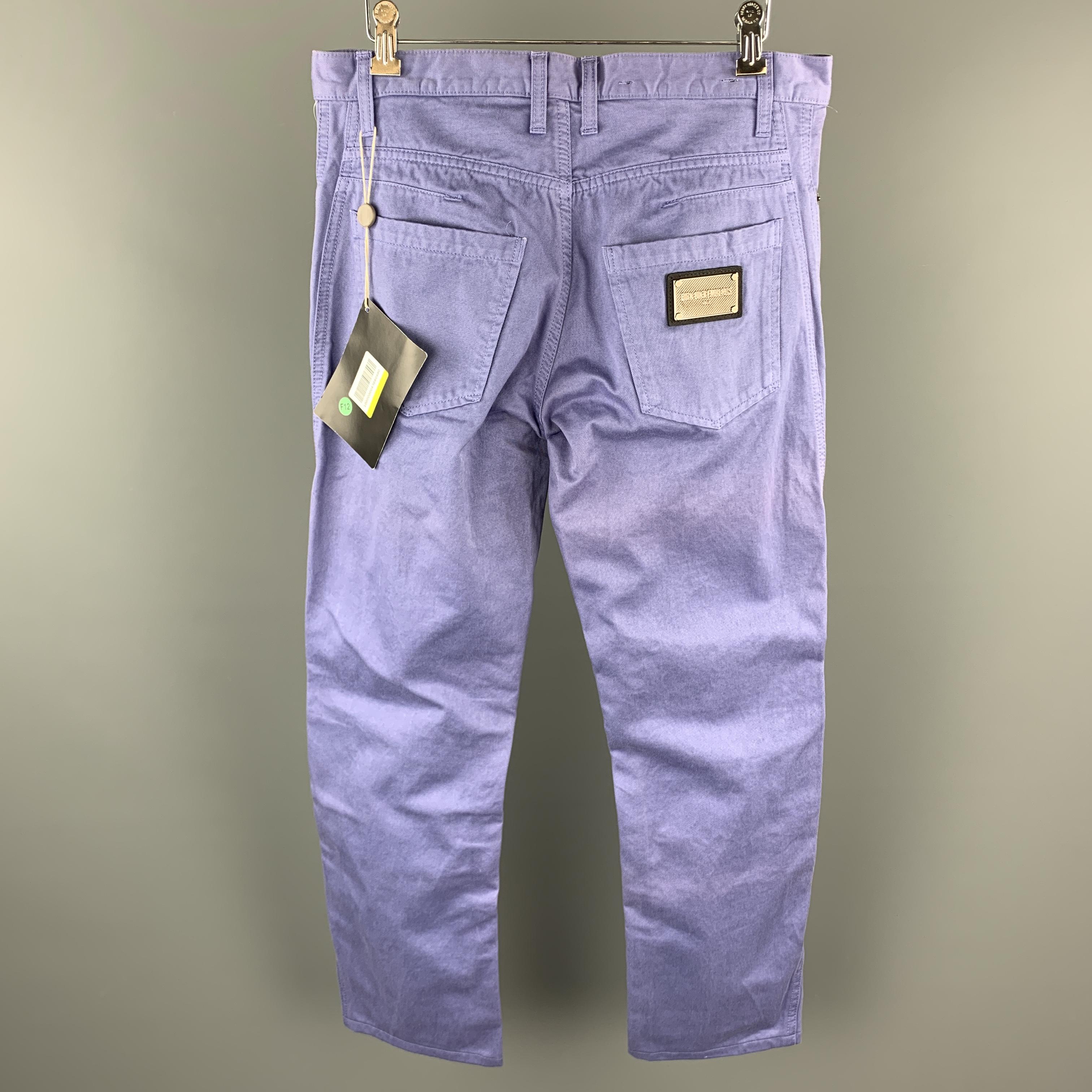 purple jeans back tag