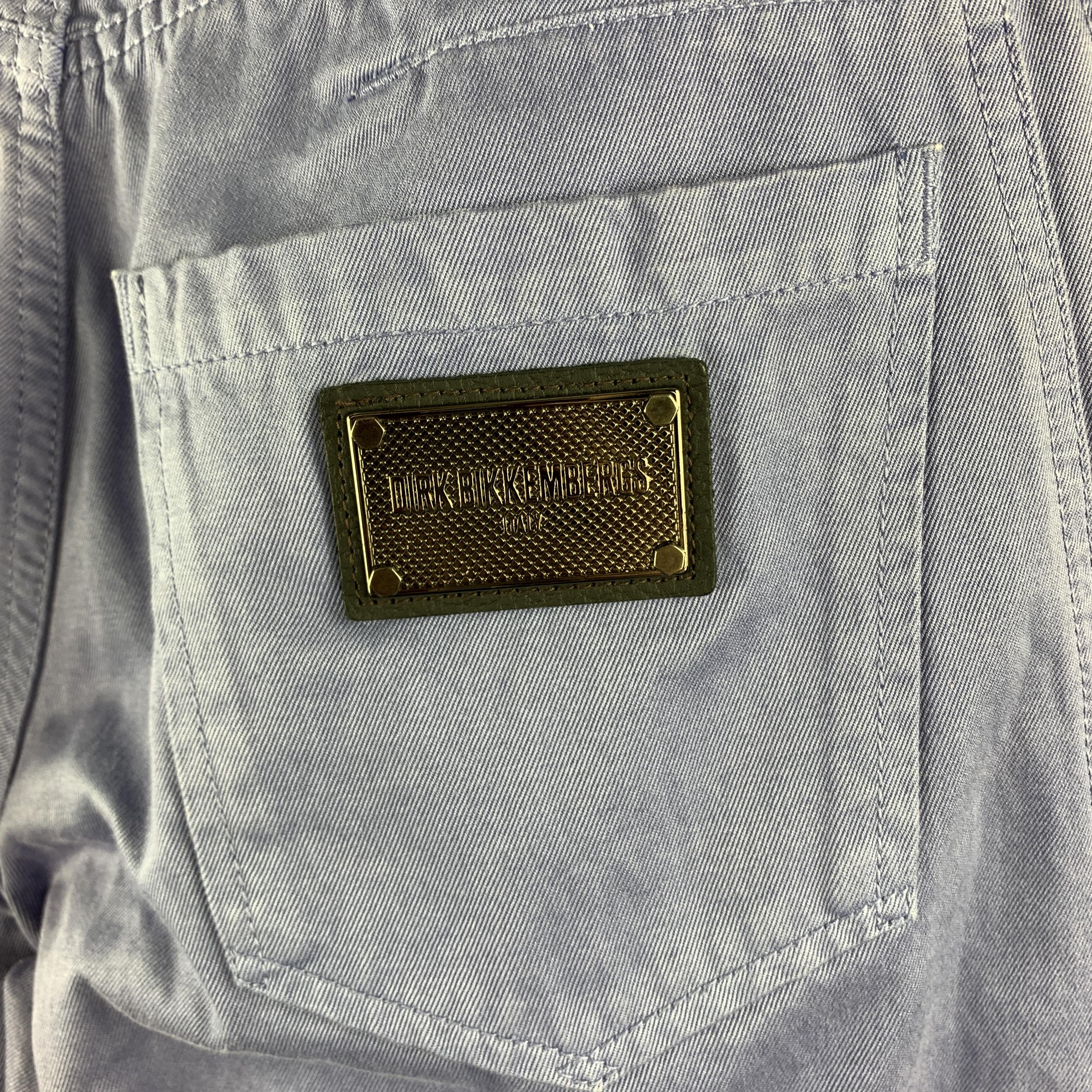 DIRK BIKKEMBERGS Size 30 Lavender Purple Double Seam Jeans In New Condition In San Francisco, CA