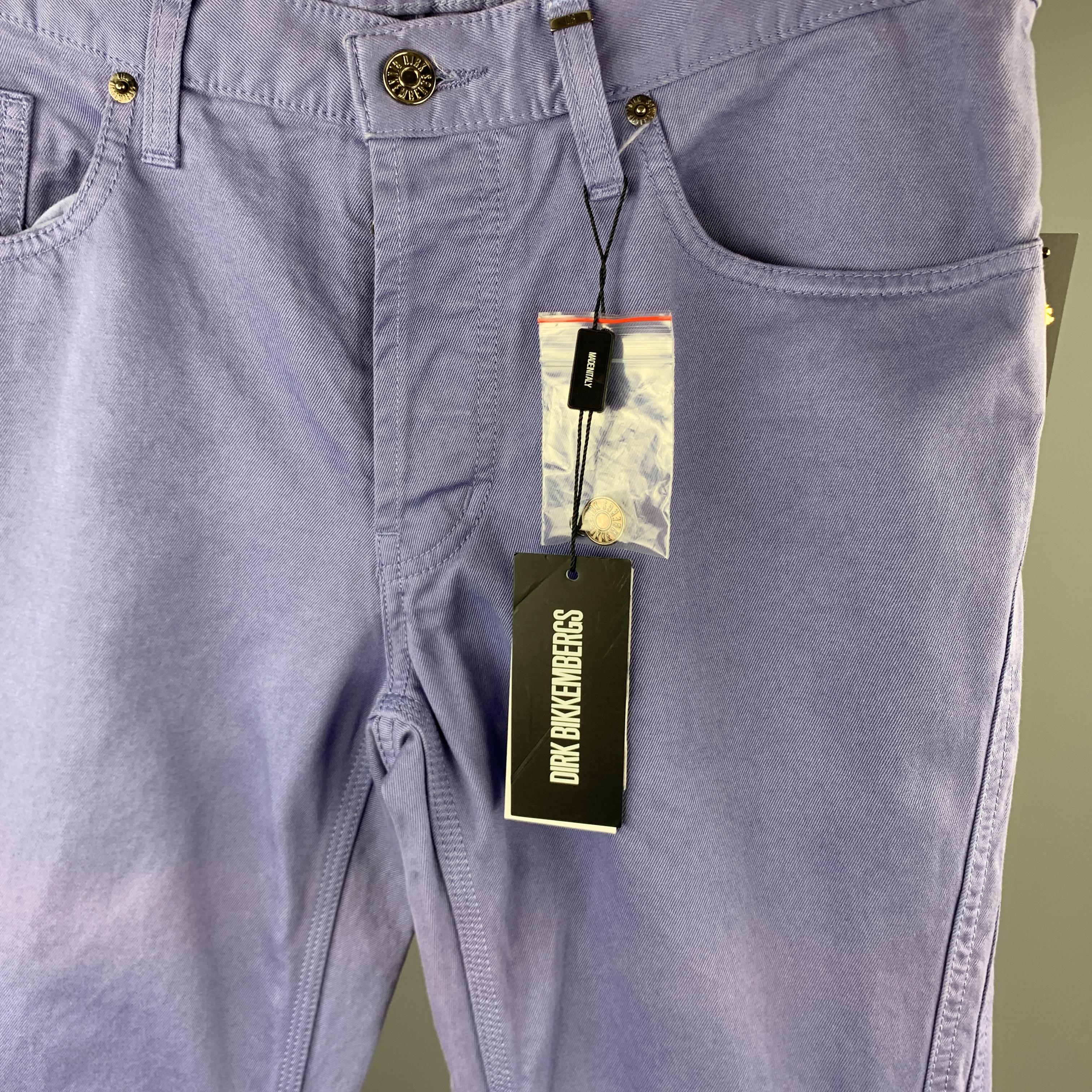 Men's DIRK BIKKEMBERGS Size 30 Lavender Purple Double Seam Jeans