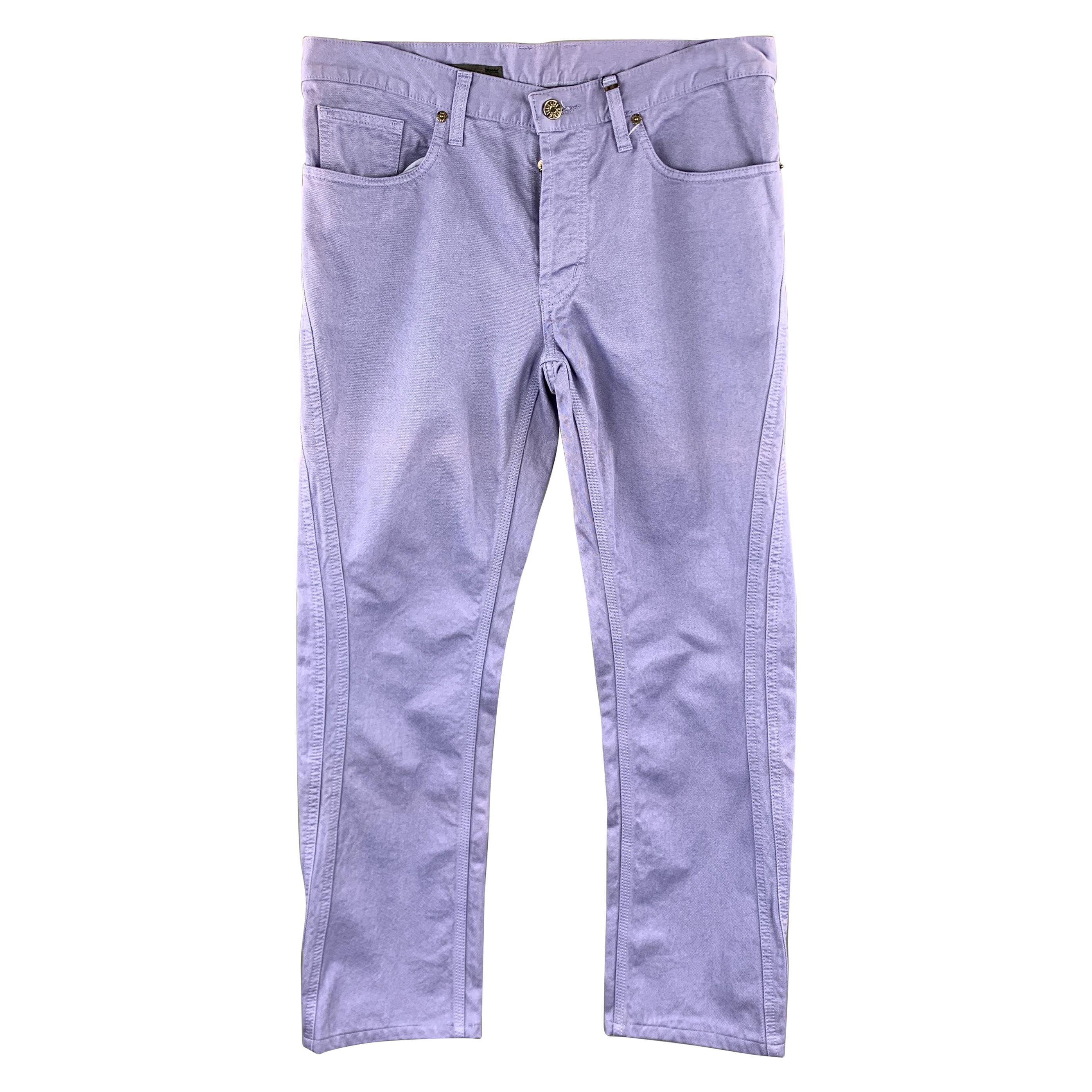 DIRK BIKKEMBERGS Size 30 Lavender Purple Double Seam Jeans For Sale at  1stDibs