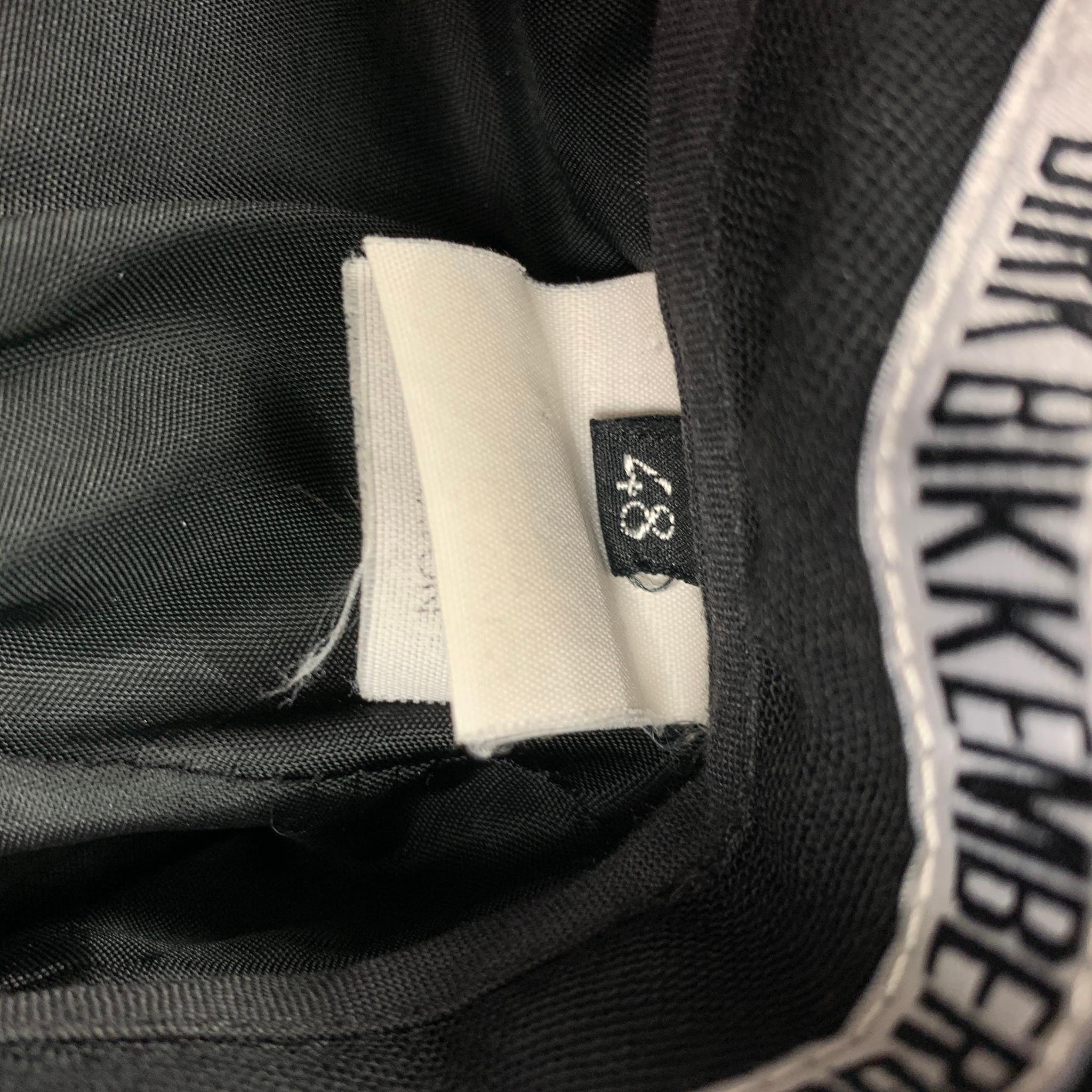 DIRK BIKKEMBERGS Size 32 Black Rayon Drawstring Dress Pants In Good Condition In San Francisco, CA