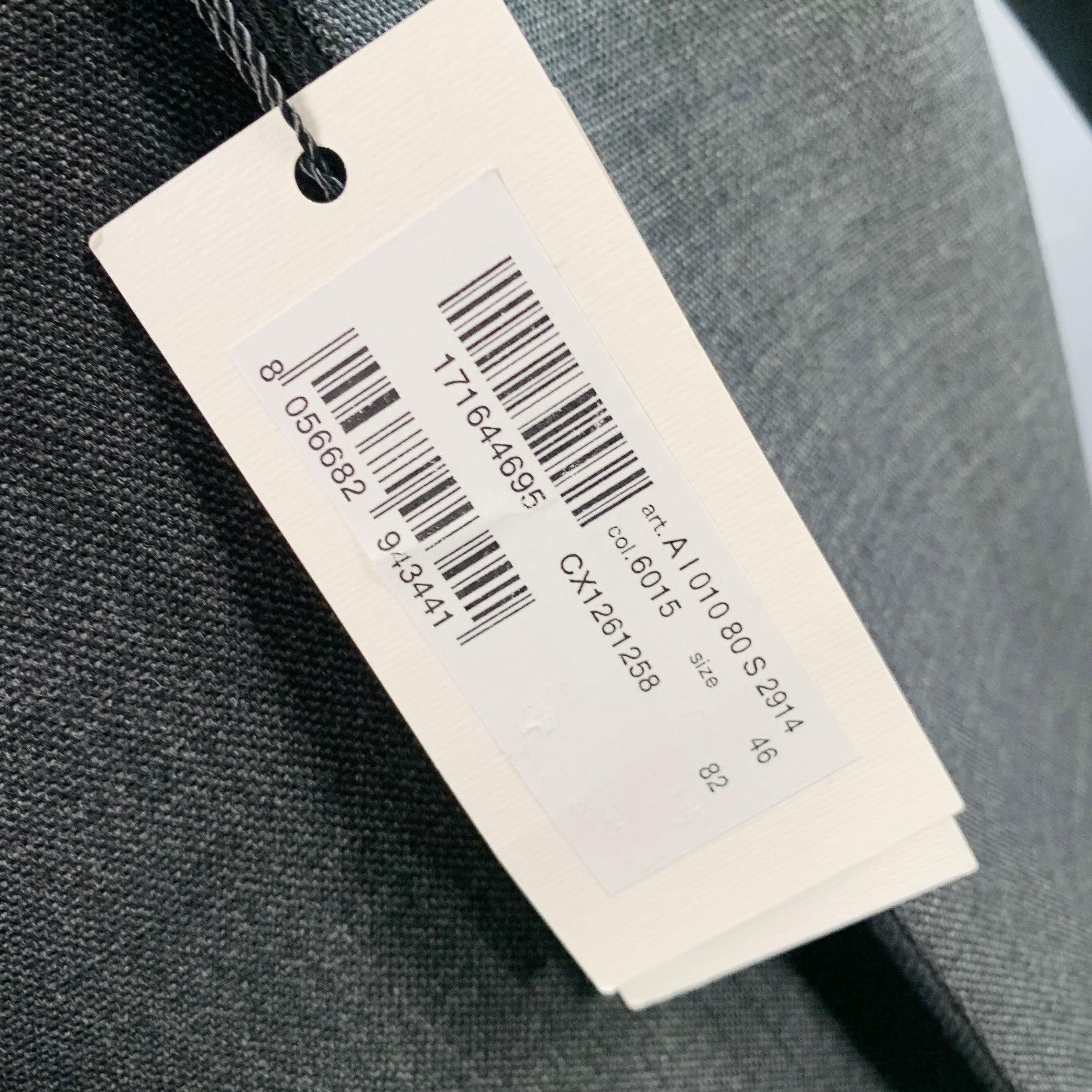 DIRK BIKKEMBERGS Size 36 Grey Black Polyester Wool Peak Lapel Sport Coat For Sale 2