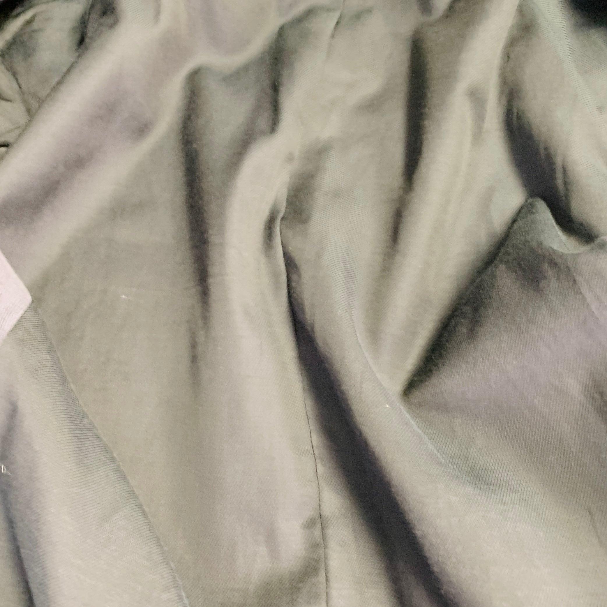 DIRK BIKKEMBERGS Size 36 Grey Black Polyester Wool Peak Lapel Sport Coat For Sale 4