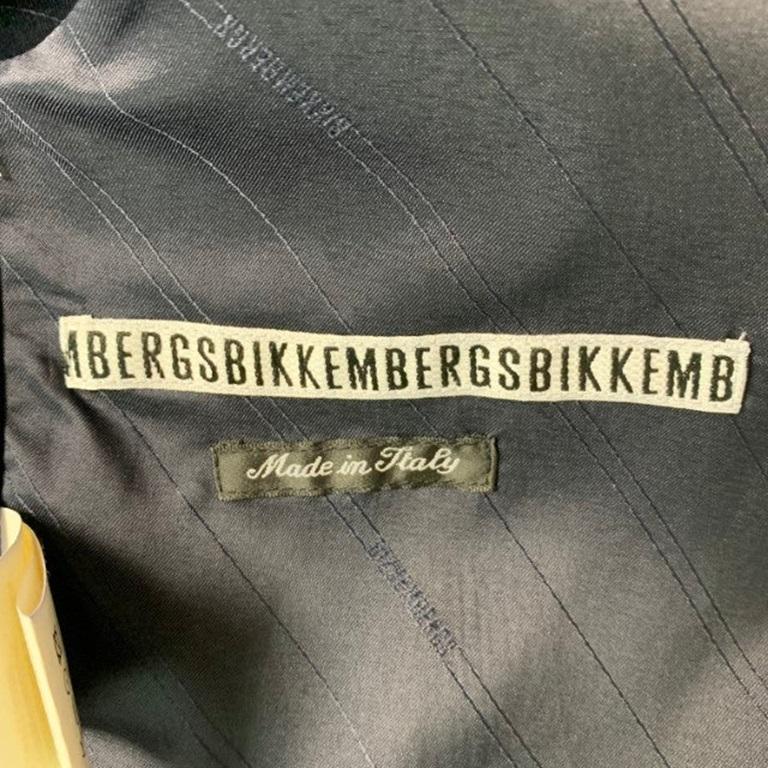 Men's DIRK BIKKEMBERGS  Size 36 Navy &  Black Solid Polyester Blend Vest For Sale