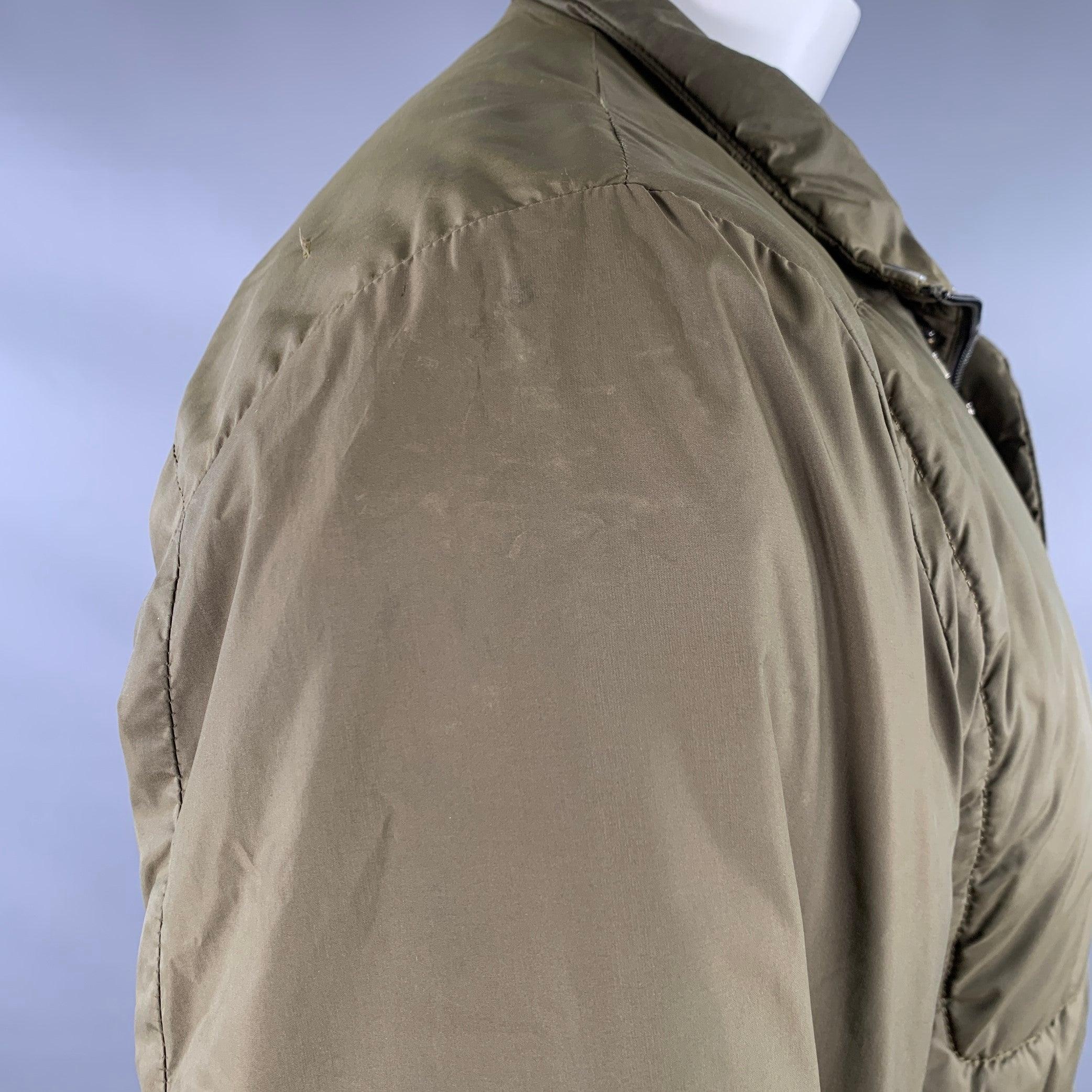 DIRK Bikkembergs Giacca in misto poliestere verde oliva taglia L. in vendita 2