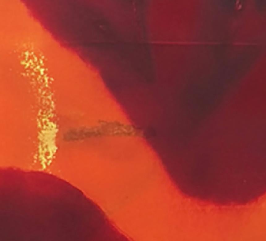 Crimson Pulse I - Painting by Dirk De Bruycker