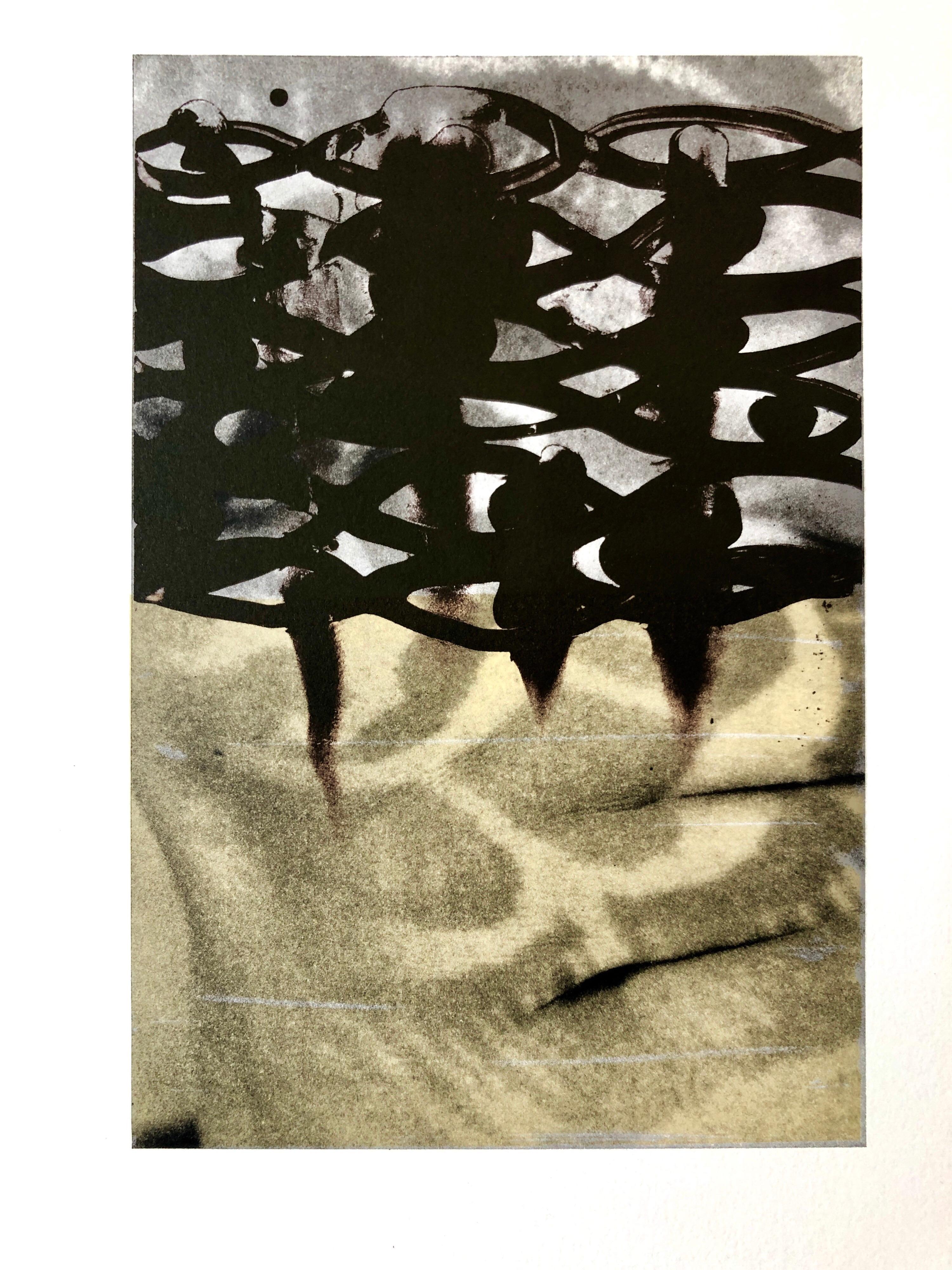 Dirk De Bruycker Abstract Print – Set von Augen, Farblithographie, belgischer abstrakter Expressionistischer Tamarind-Druck
