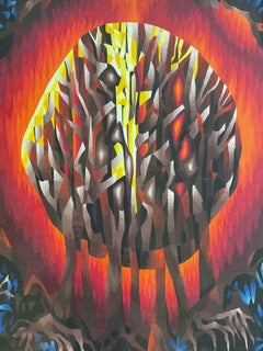 Mid Century Modern Original Tapestry Design for Jean Lurcat, 1973 by Dirk Holger