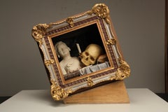 Handgeformte Keramik, glasiert, trompe l'oeil, Beyond A Shadow von Dirk Staschke
