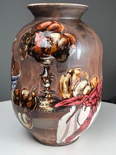 Vaso Vanitas #12, Dirk Staschke, 2024, Scultura in ceramica smaltata a colori