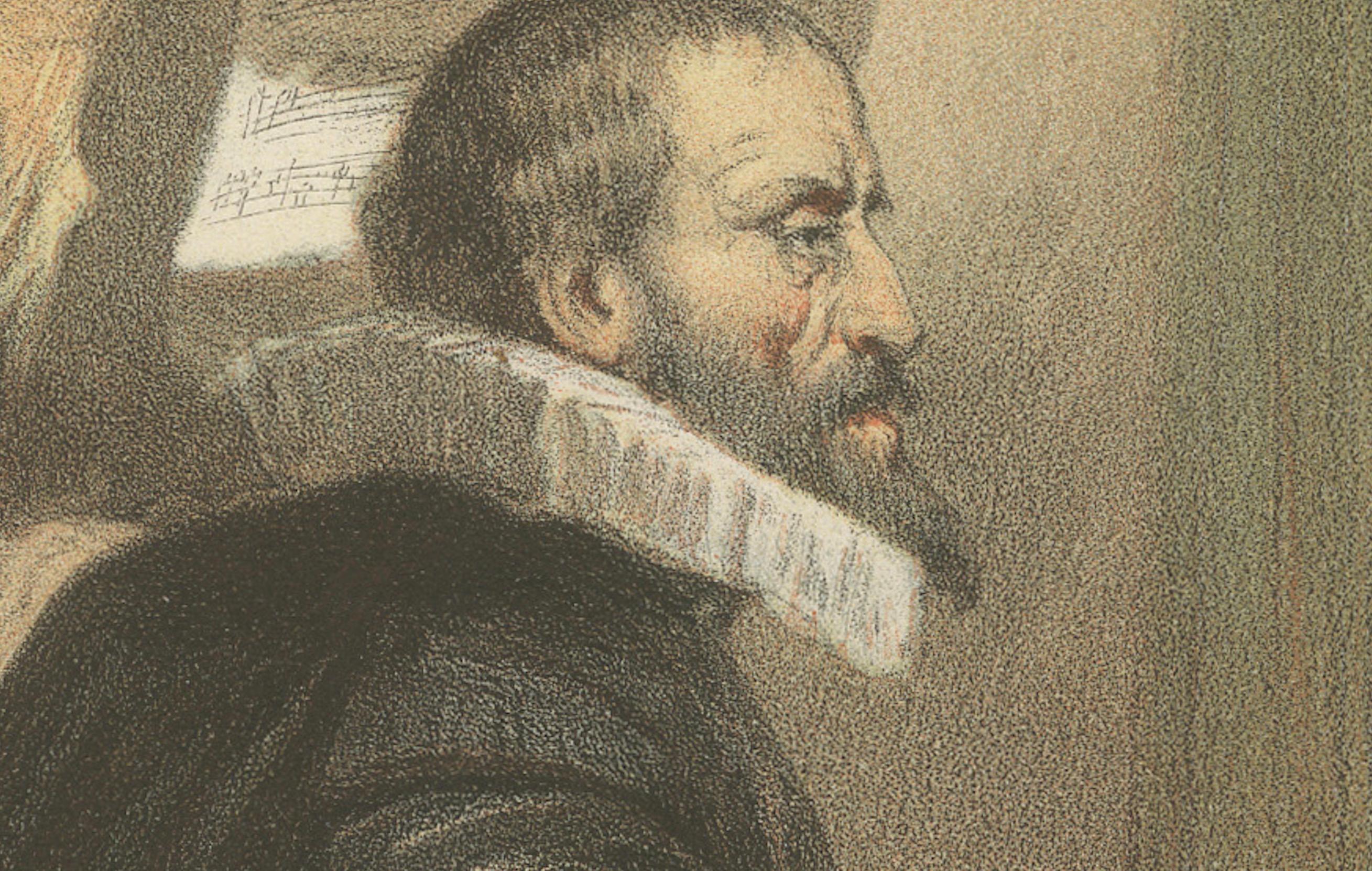 Dirk Sweelinck - Organiste et compositeur baroque néerlandais, lithographie du XIXe siècle
 
Cette lithographie du XIXe siècle richement détaillée et coloriée à la main présente Dirk Janszoon Sweelinck, l'une des figures de proue de la musique