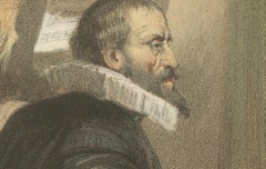 Dirk Sweelinck – Dutch Baroque Organist and Composer, 19th-Century Lithograph