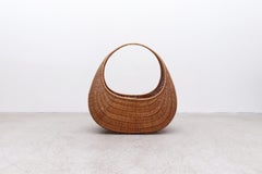 Dirk Van Sliedregt Attributed Rattan Baby Bassinet