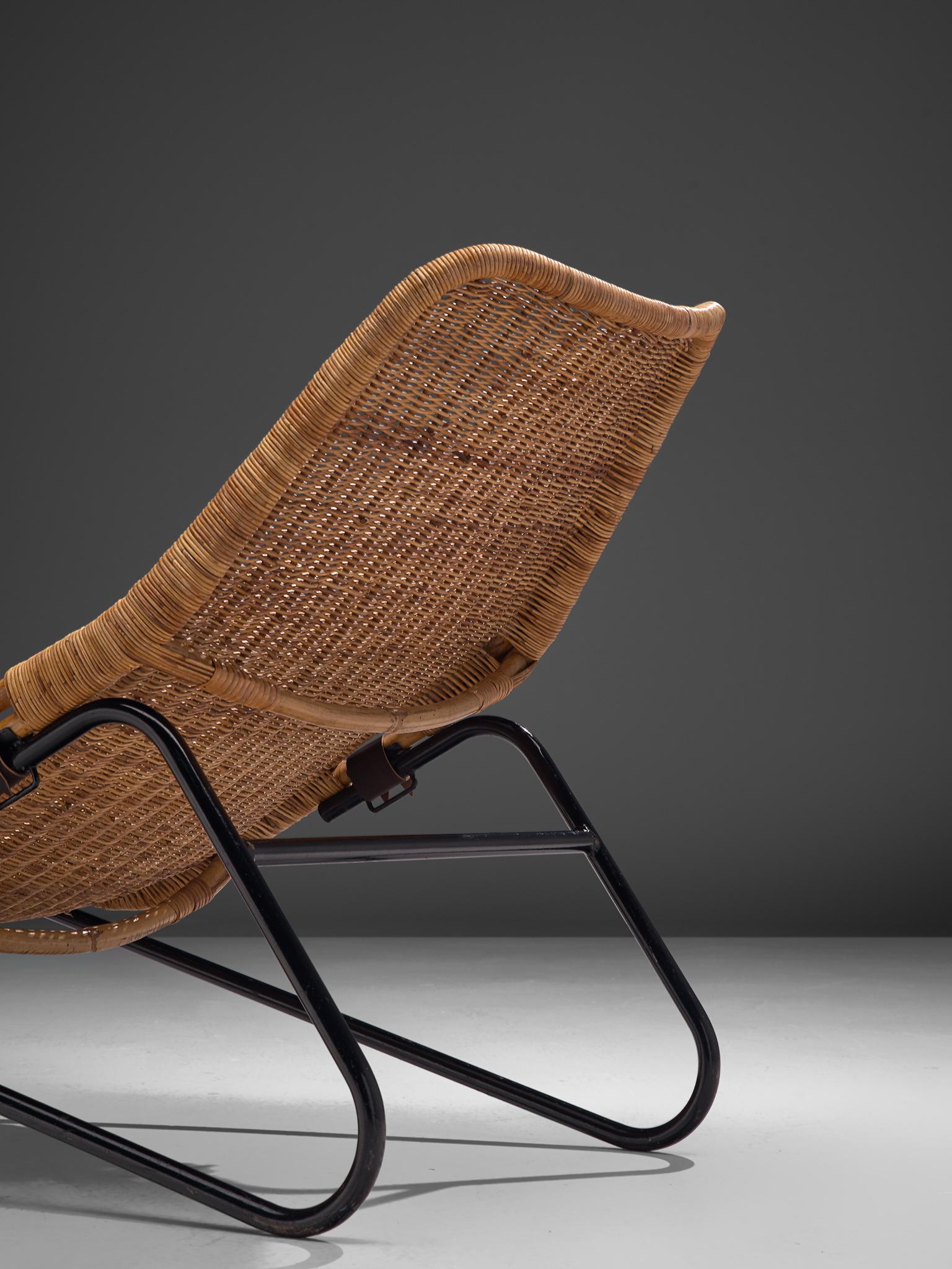 Dirk van Sliedregt Rattan Chaise Longue 2