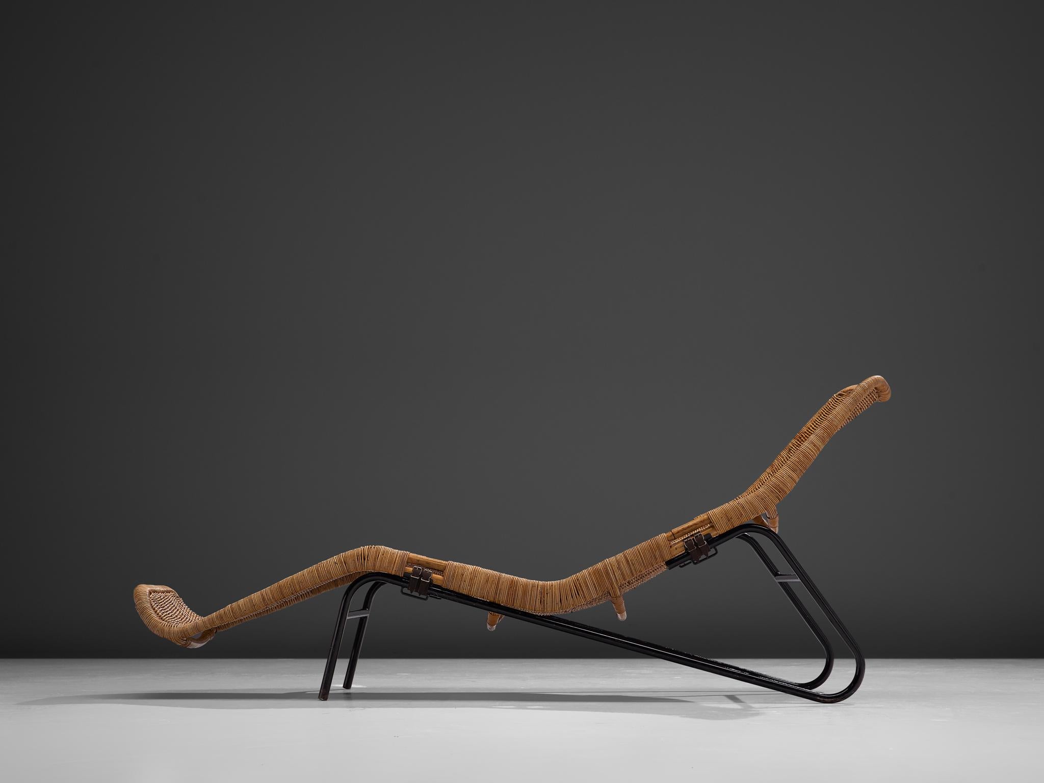 Dirk van Sliedregt Rattan Chaise Longue (Niederländisch)