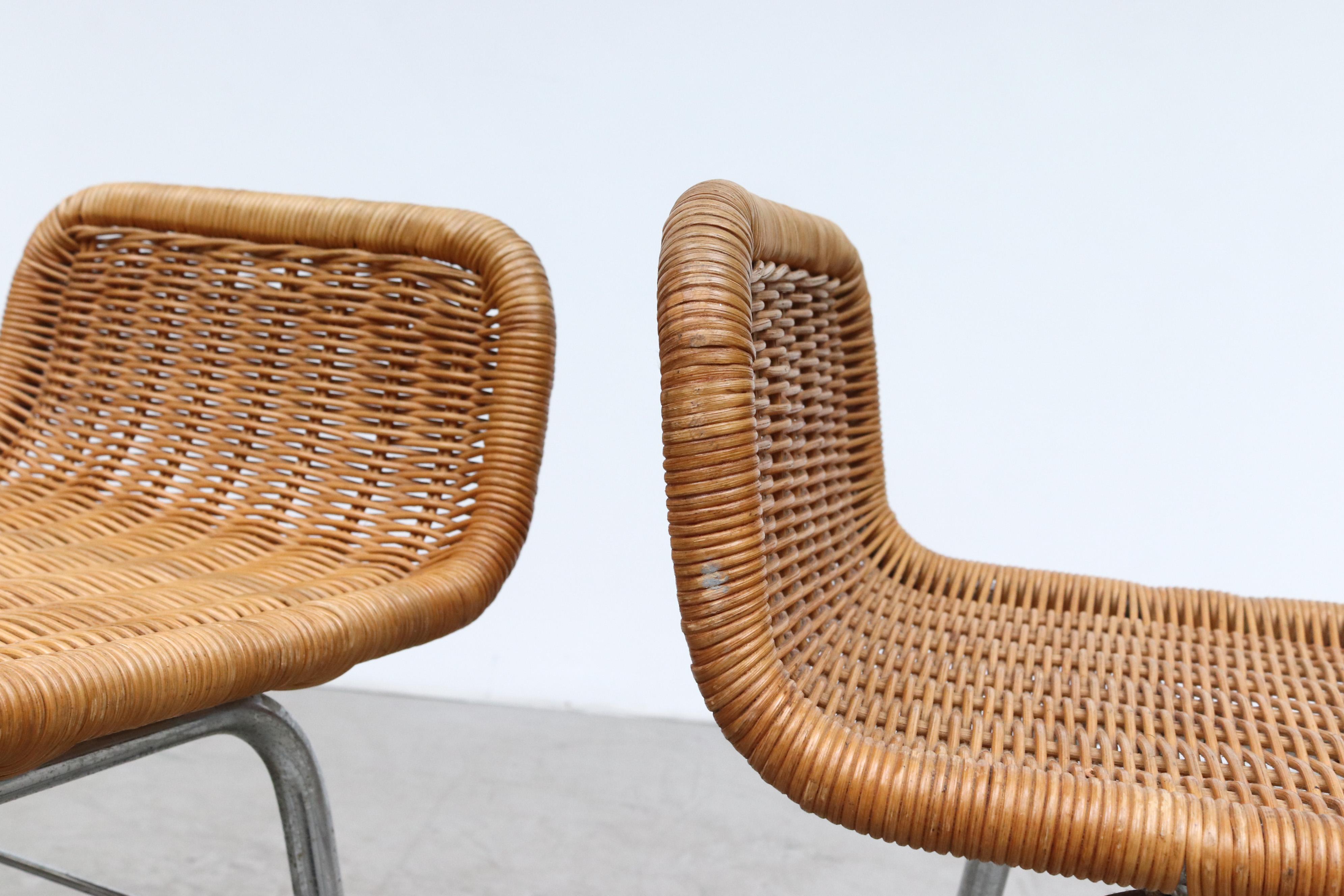 Dirk Van Sliedregt Rattan Counter Stools 4