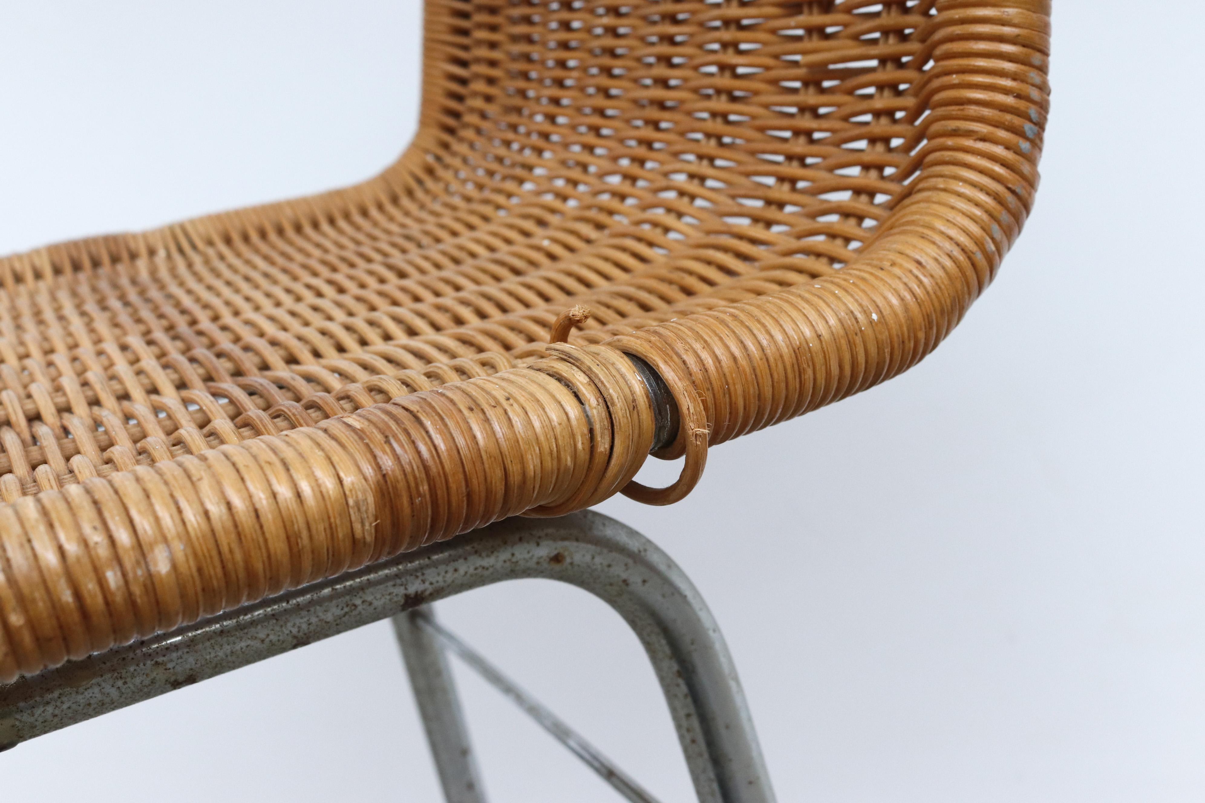 Dirk Van Sliedregt Rattan Counter Stools 6