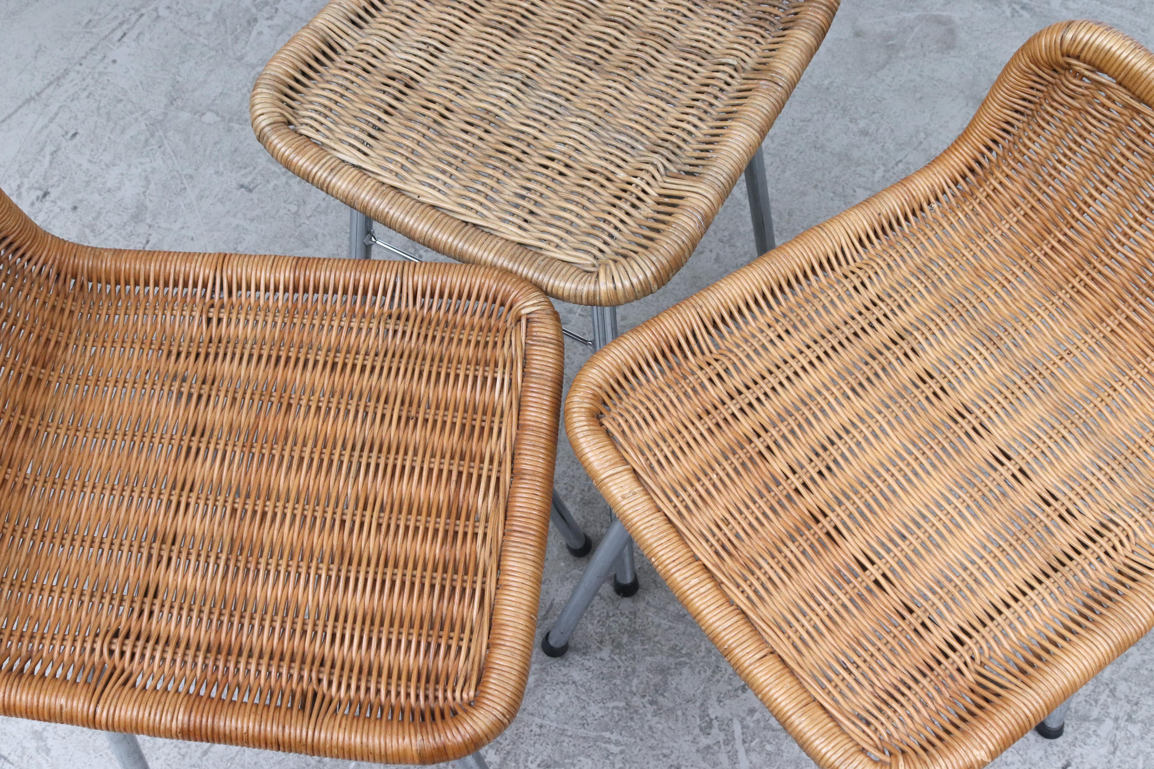 Dirk Van Sliedregt Rattan Counter Stools 7