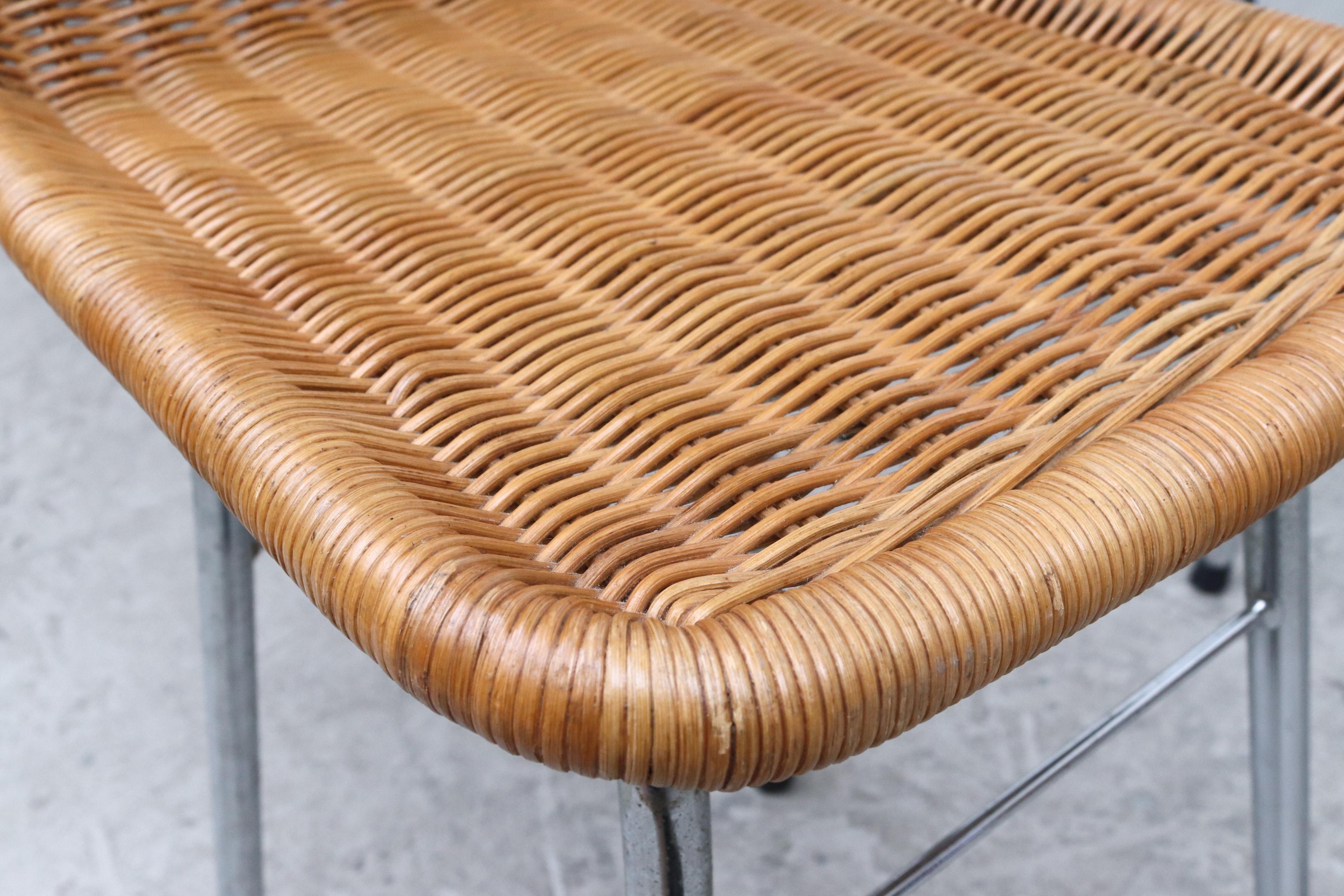 Dirk Van Sliedregt Rattan Counter Stools 8