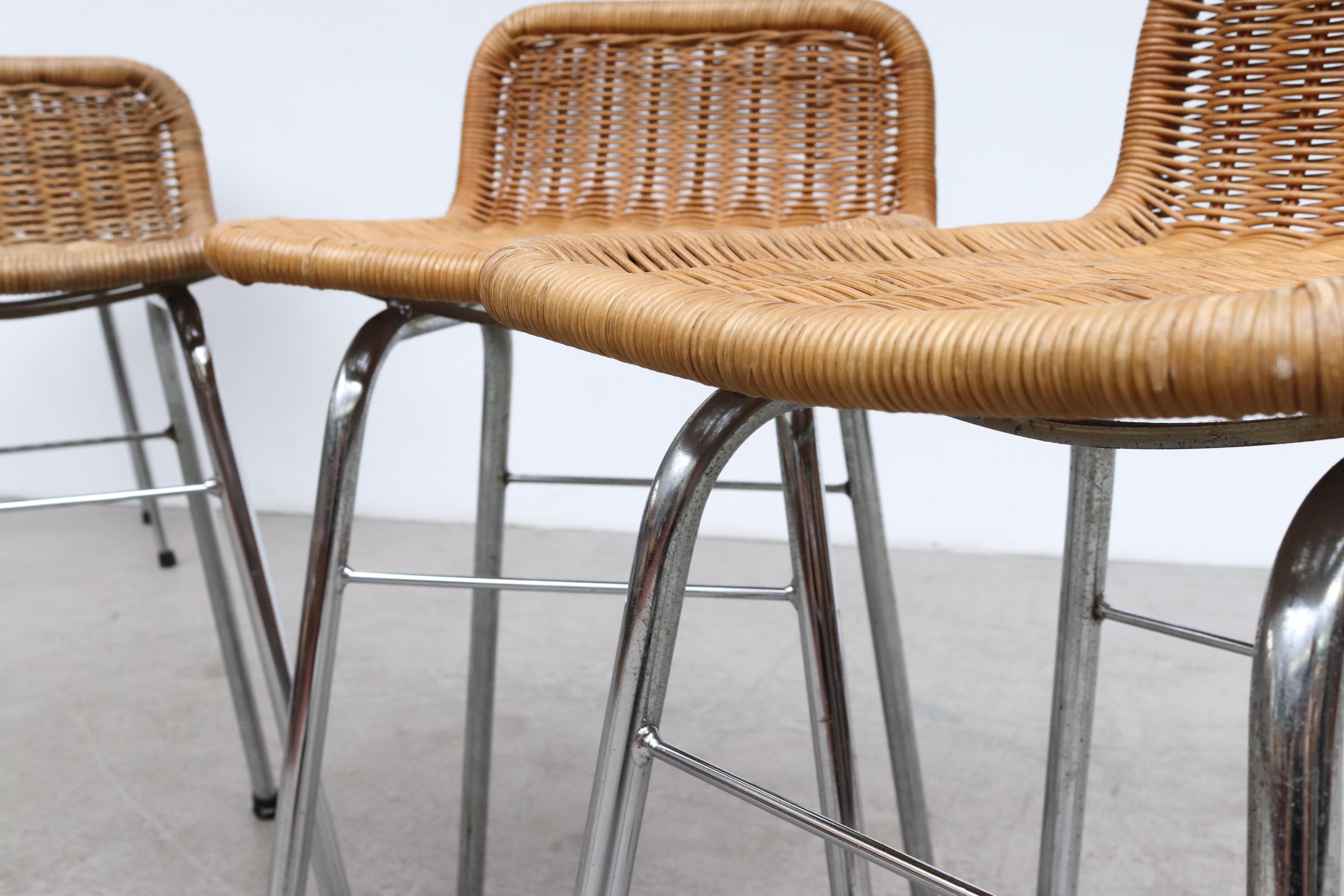 Dirk Van Sliedregt Rattan Counter Stools 9