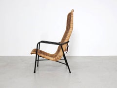 Dirk Van Sliedregt Rattan Easy Chair Model 514A Made in 1952