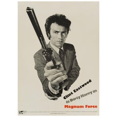 Dirty Harry 'Magnum Force' Original Retro Movie Poster, American, 1973