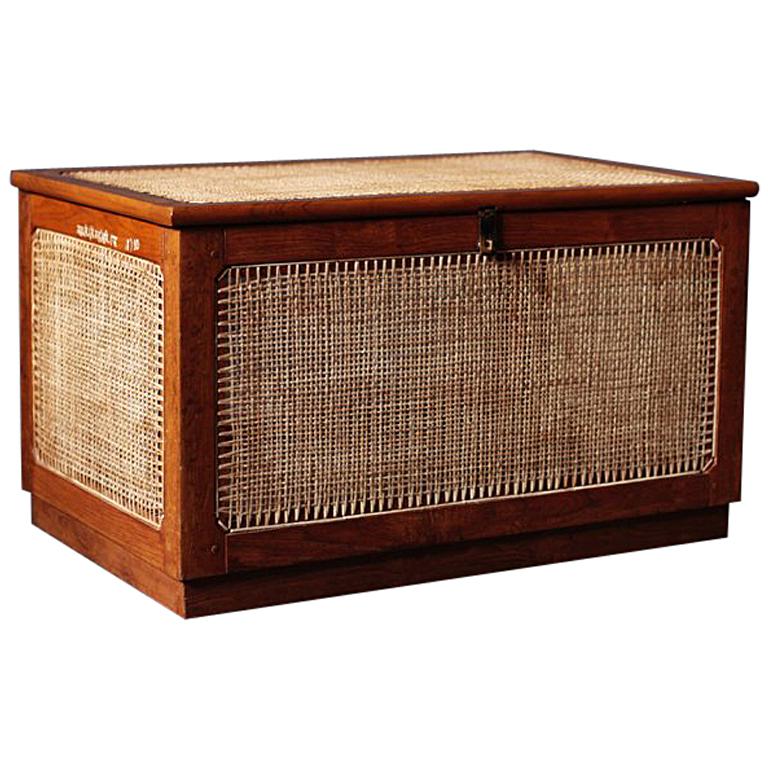 Dirty Linen Basket by Pierre Jeanneret at 1stDibs pierre jeanneret