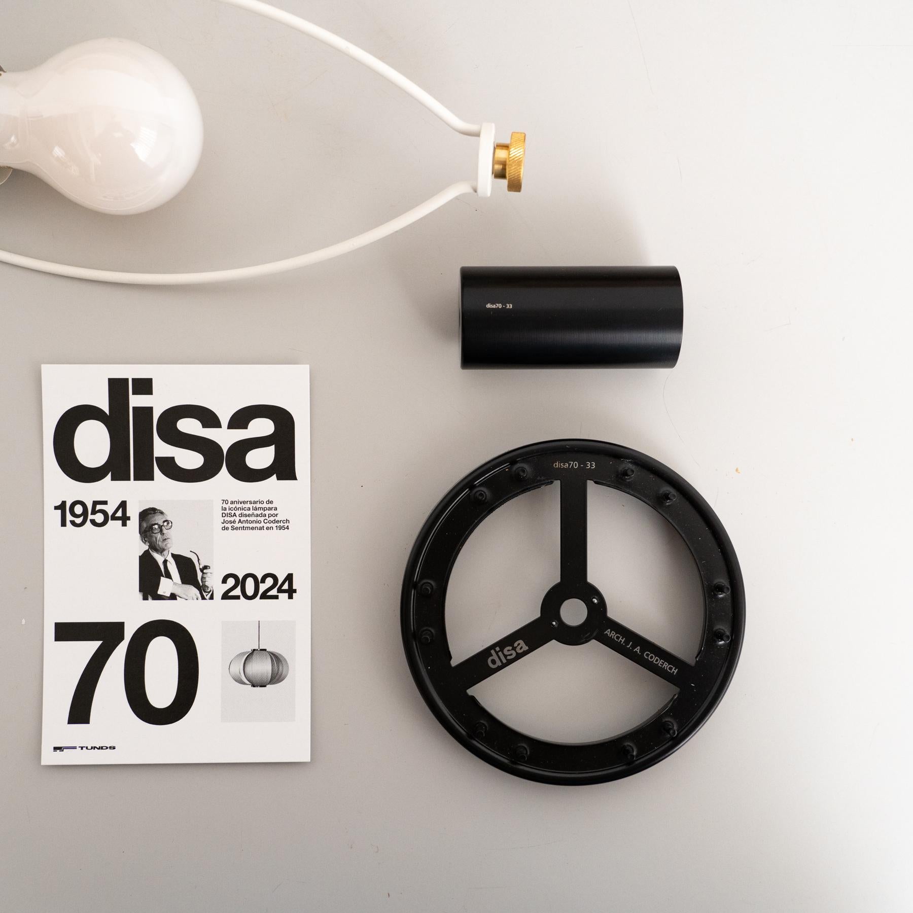 Lampe suspendue DISA 70e anniversaire en édition limitée Coderch Design  N° 33/70 en vente 5