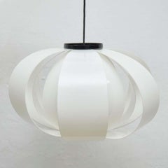 Plafonnier Disa de José Antonio Coderch, aluminium noir, milieu du siècle dernier