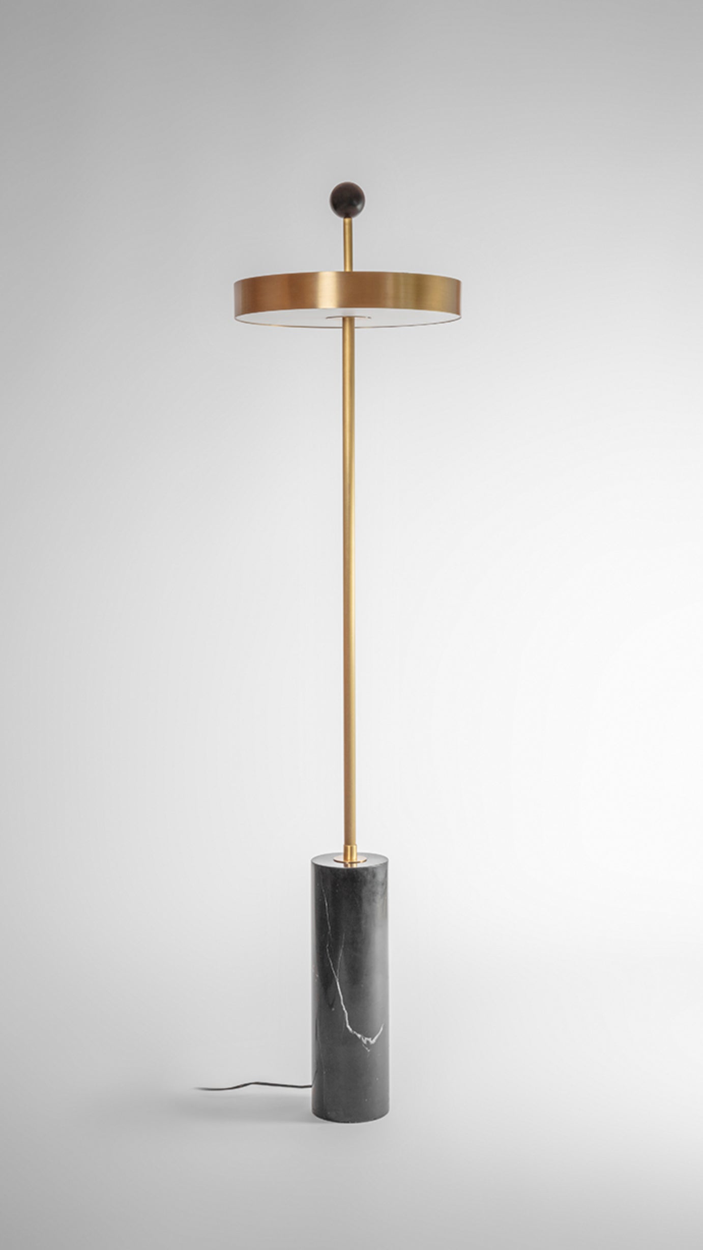 Disc and Ball Floor Lamp by Square in Circle For Sale