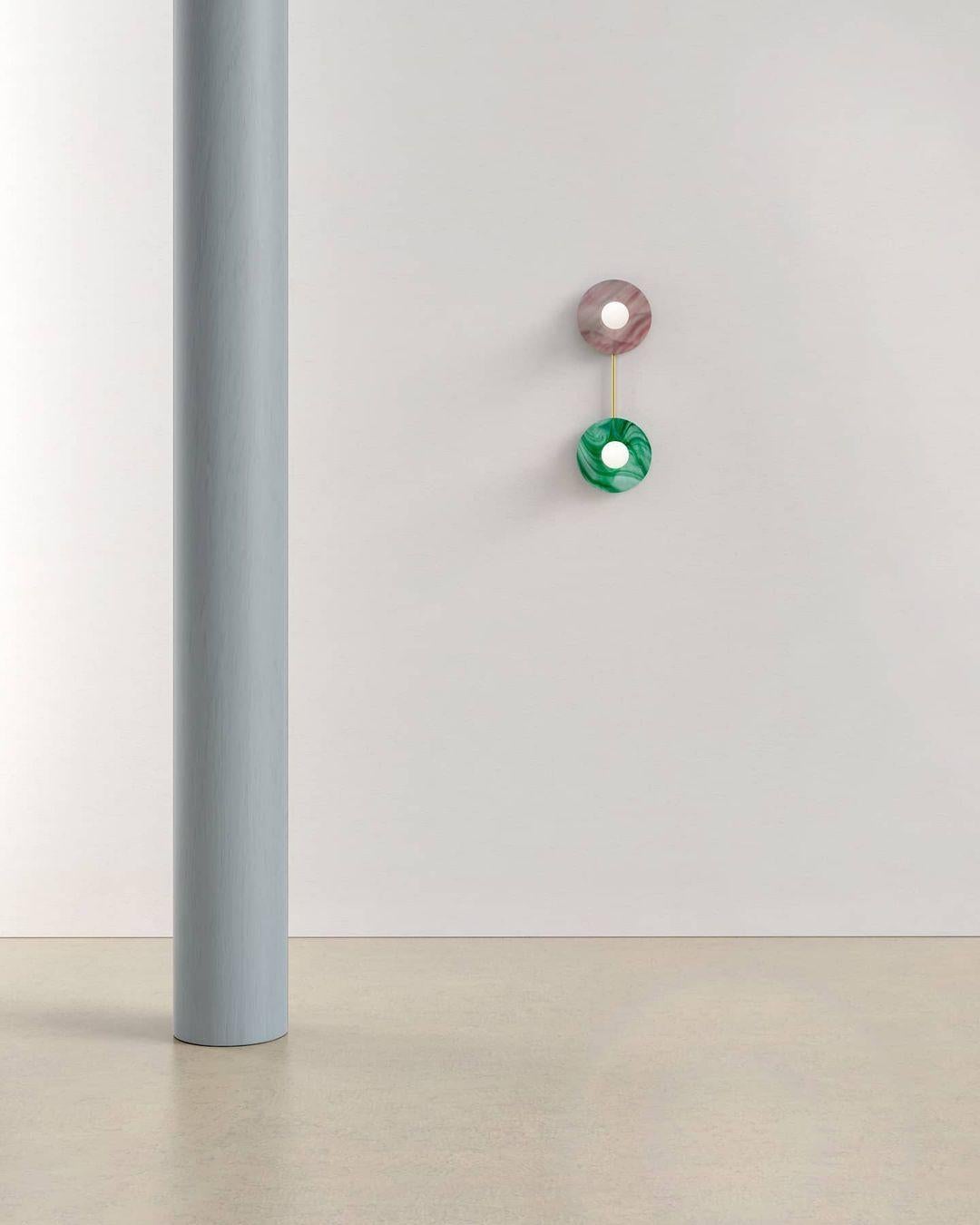XXIe siècle et contemporain Disc And Sphere Glass Wall Light 11 by Atelier Areti en vente