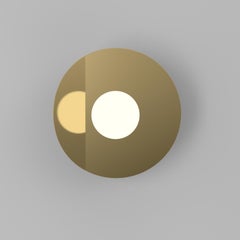 Disc And Sphere Intersecting Bent Wall Light by Atelier Areti